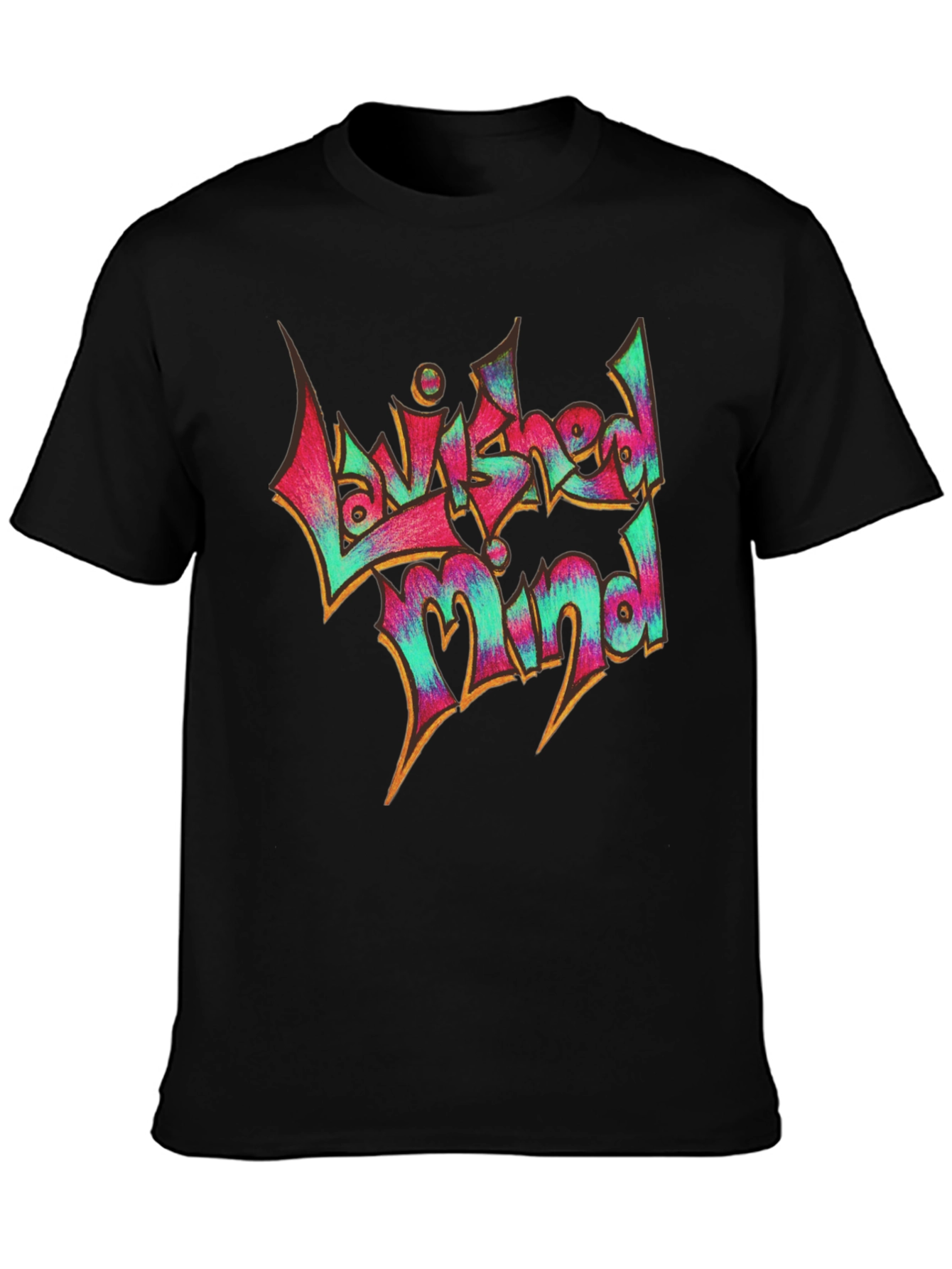 Lavished Mind Graphic Tee - Black Cotton Casual Shirt