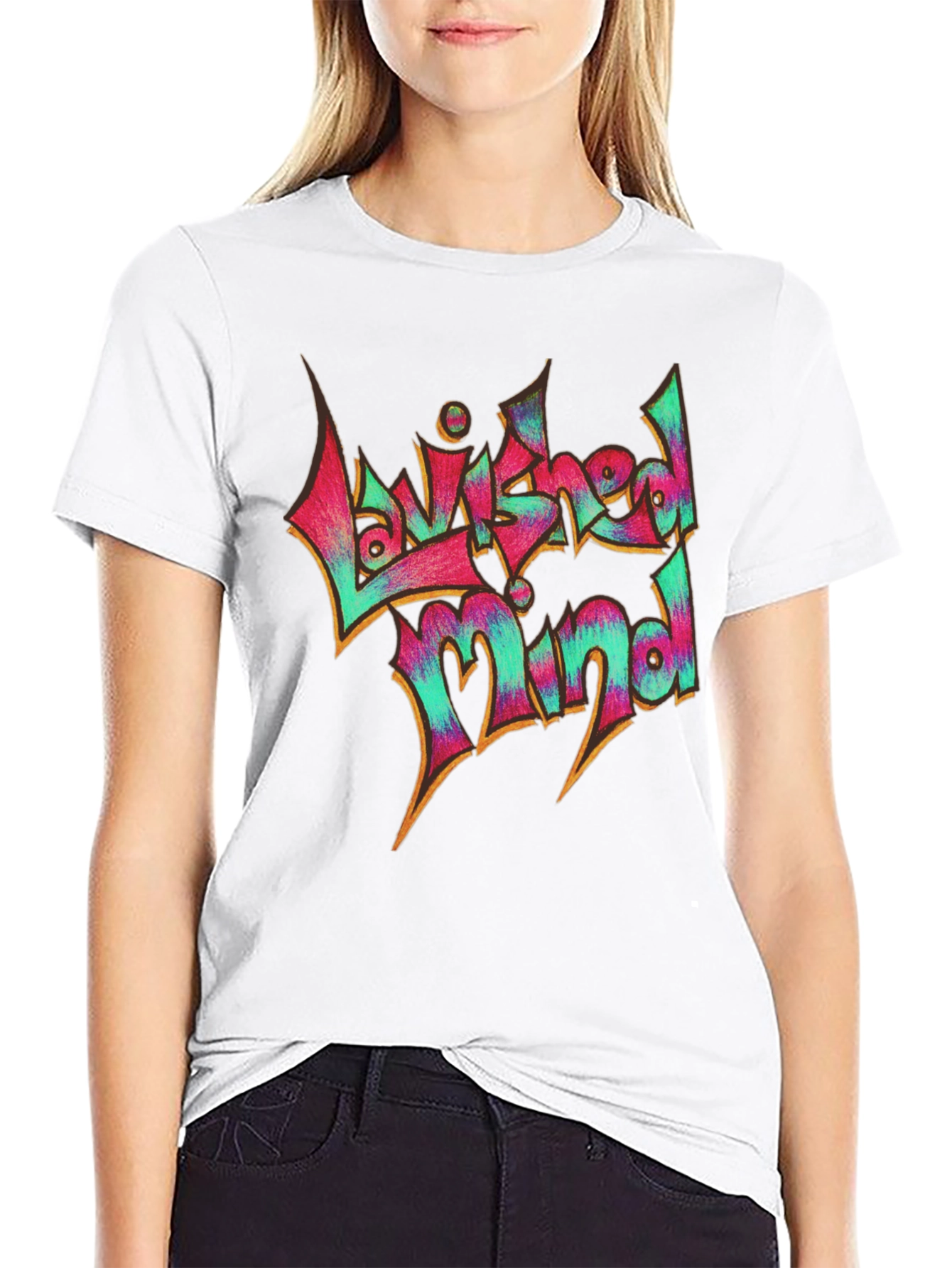 Lavished Mind Graphic Tee - Black Cotton Casual Shirt