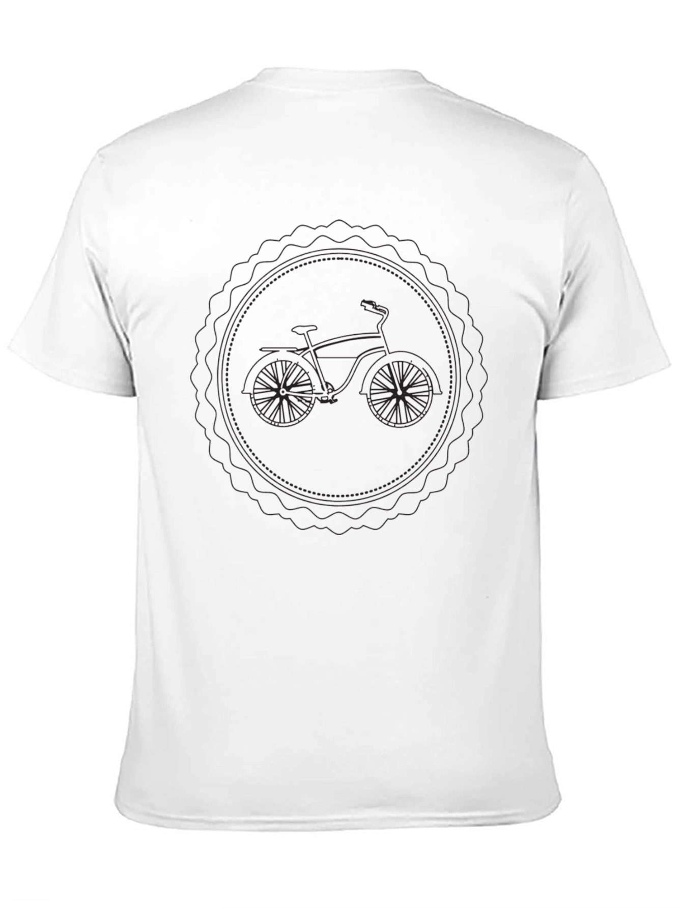 Black Bicycle Graphic Tee - Casual Style