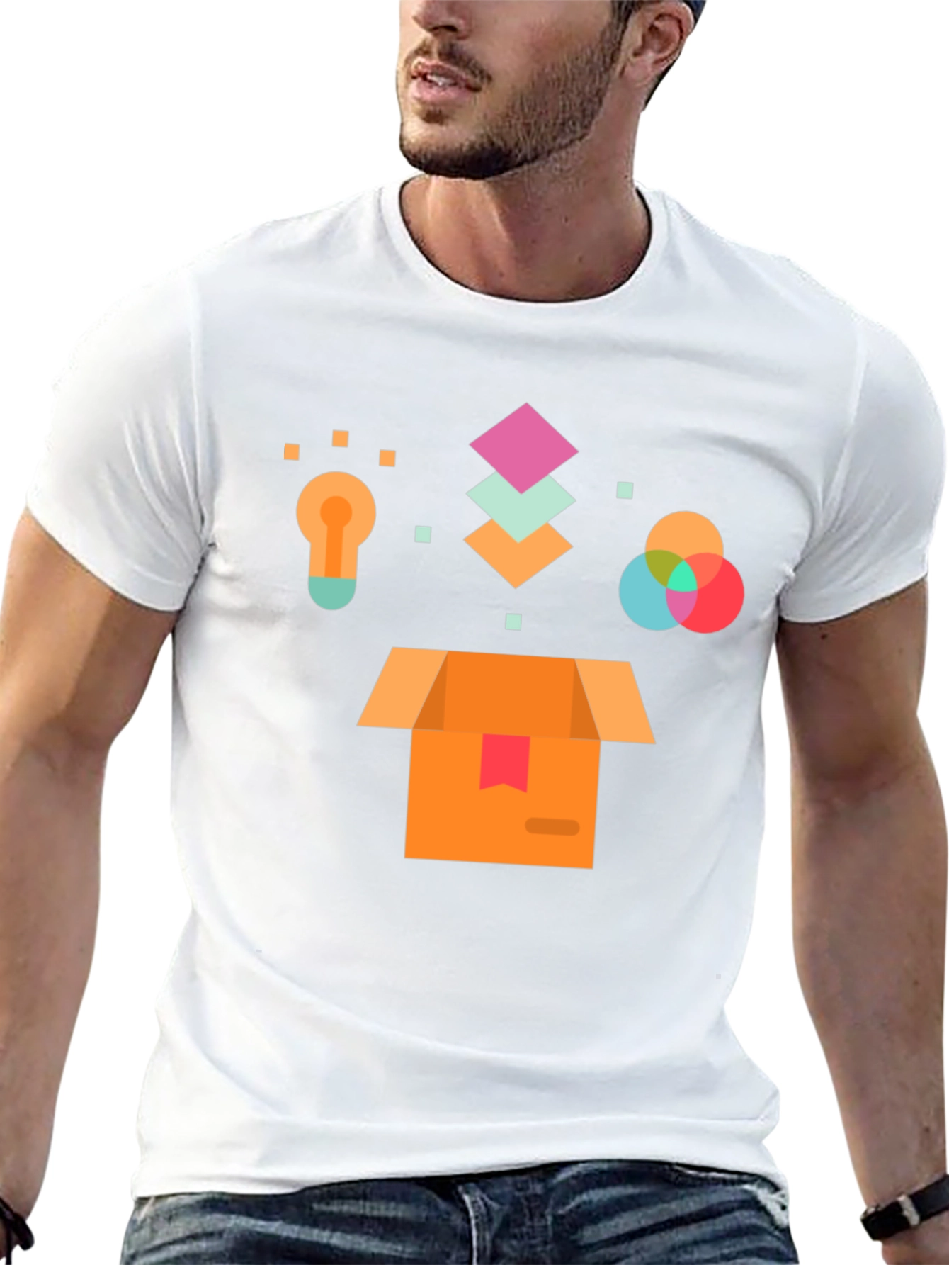 Creative Box T-Shirt - Black Graphic Tee