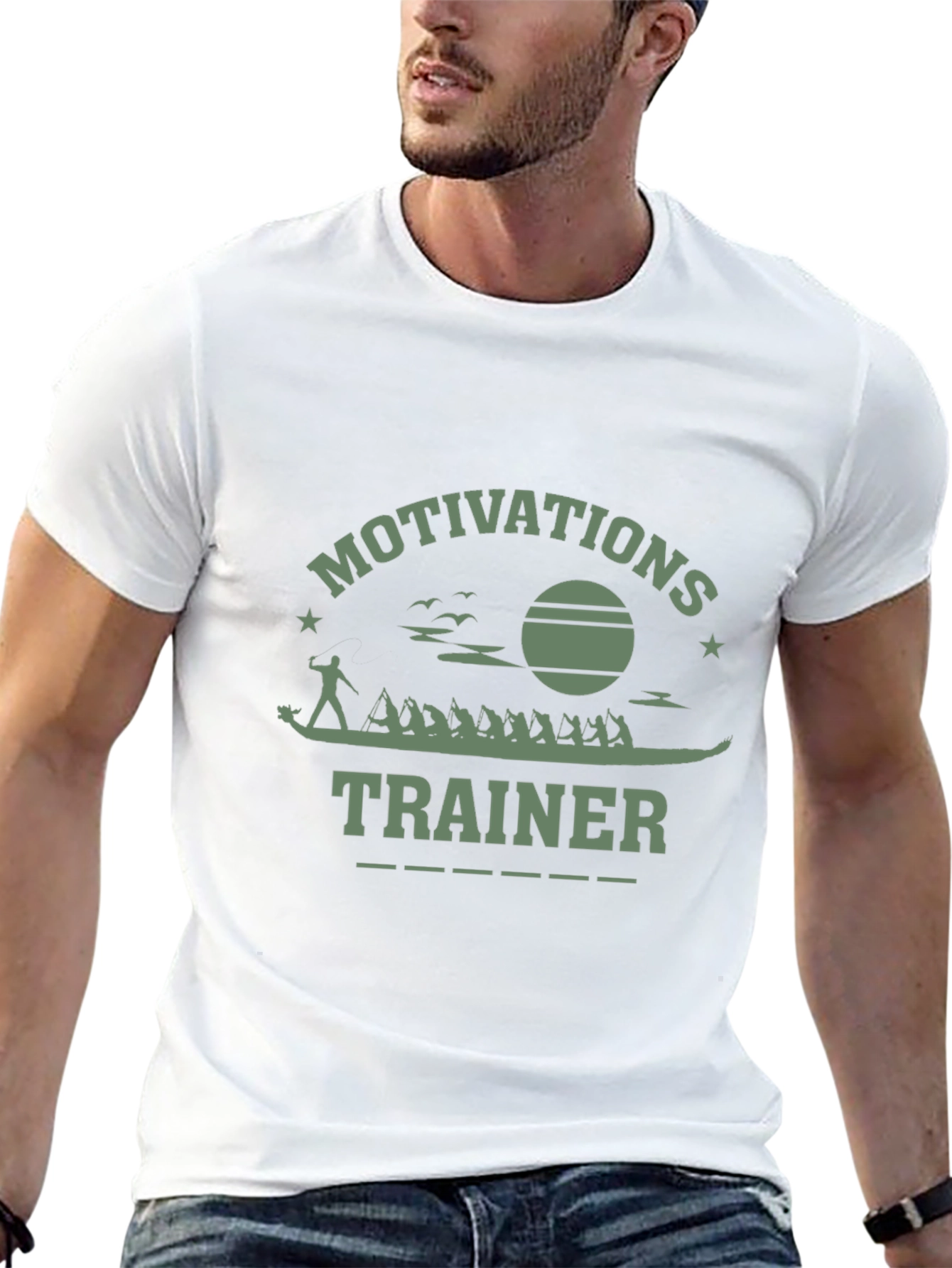 Motivational Trainer Graphic T-Shirt