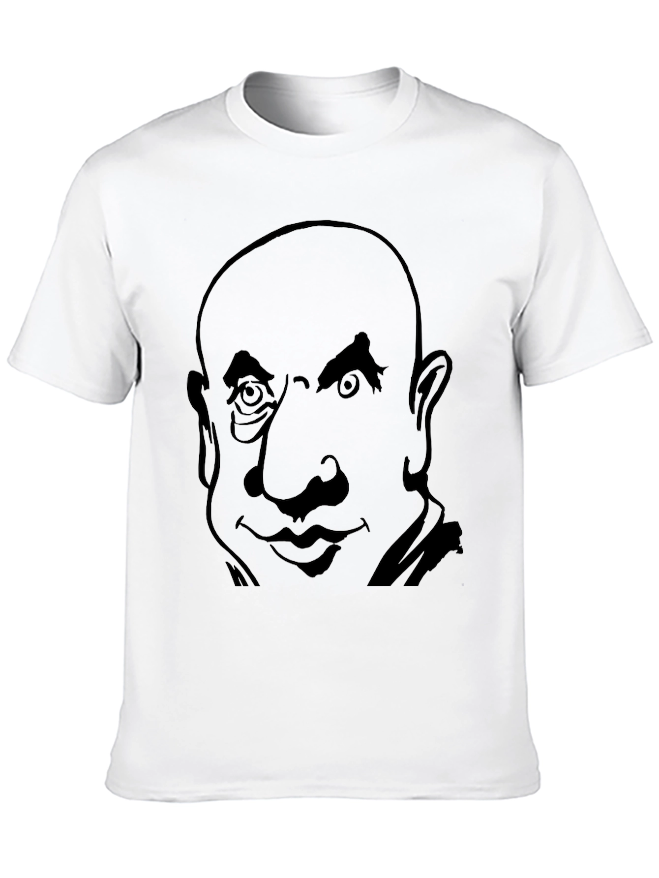 Bold Graphic T-Shirt - Cartoon Face Design
