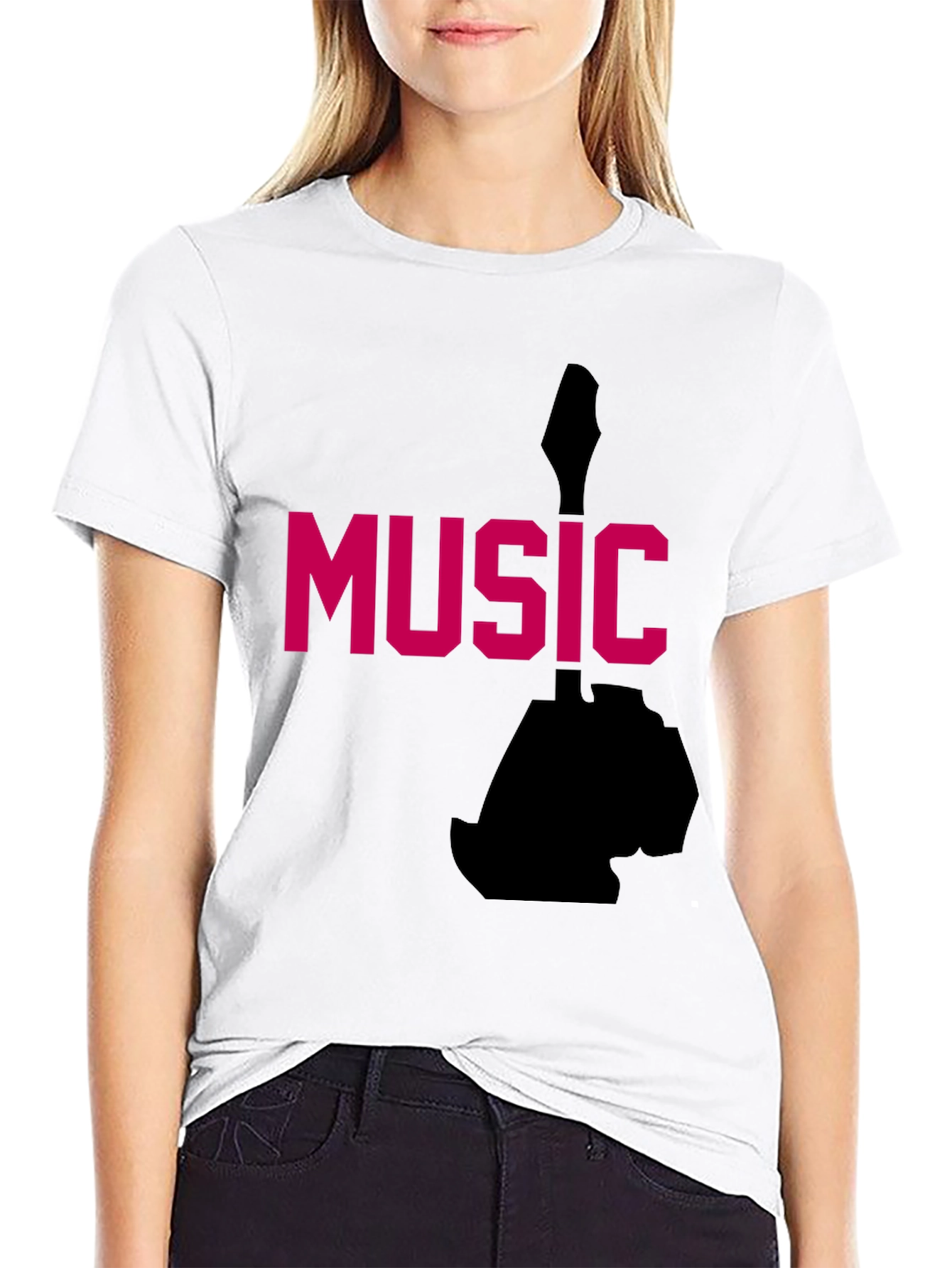 Music Graphic Tee - Black