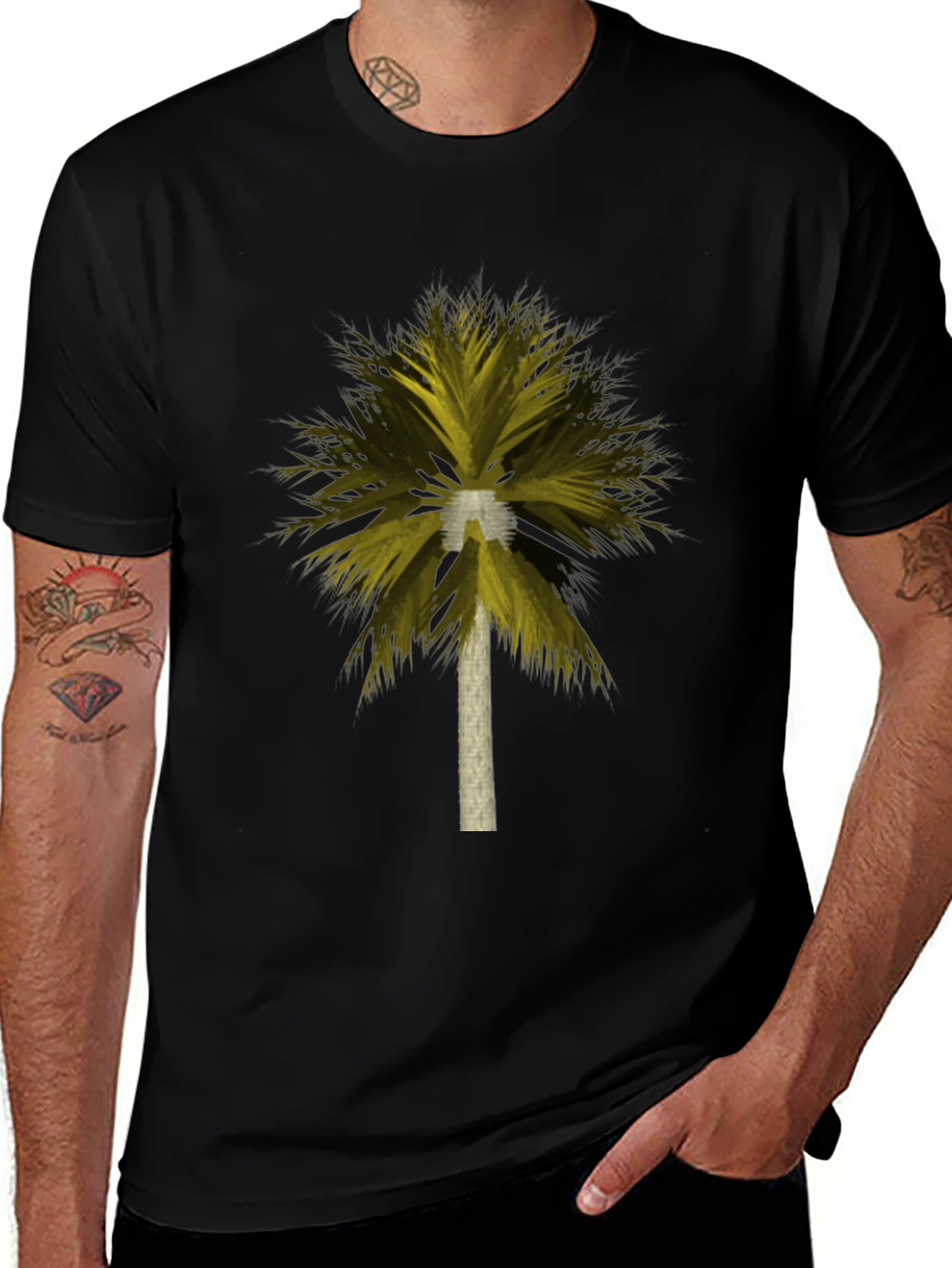 Palm Tree Graphic Tee - Tropical Island Vibes