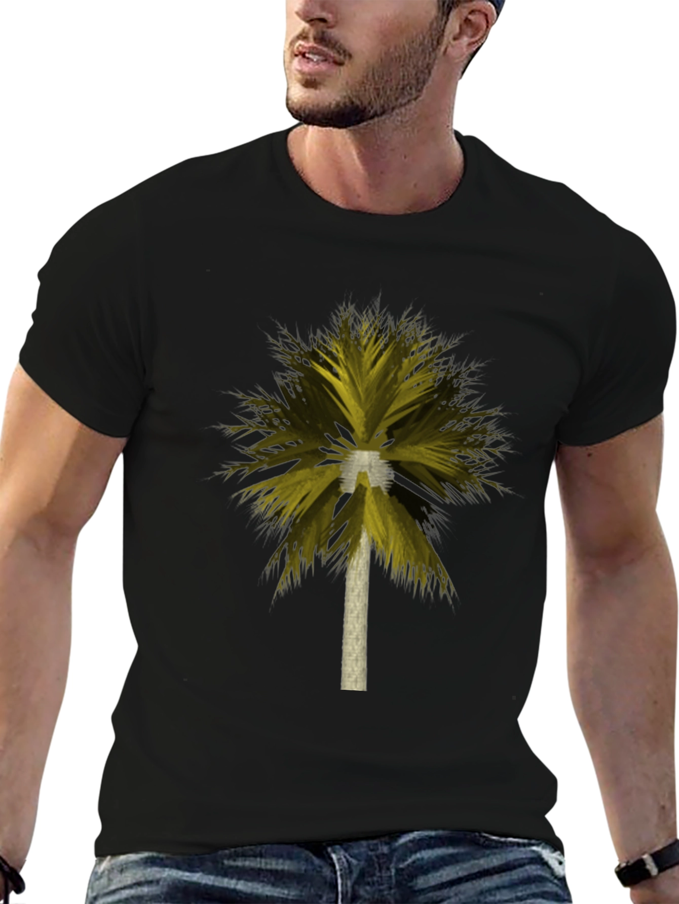 Palm Tree Graphic Tee - Tropical Island Vibes