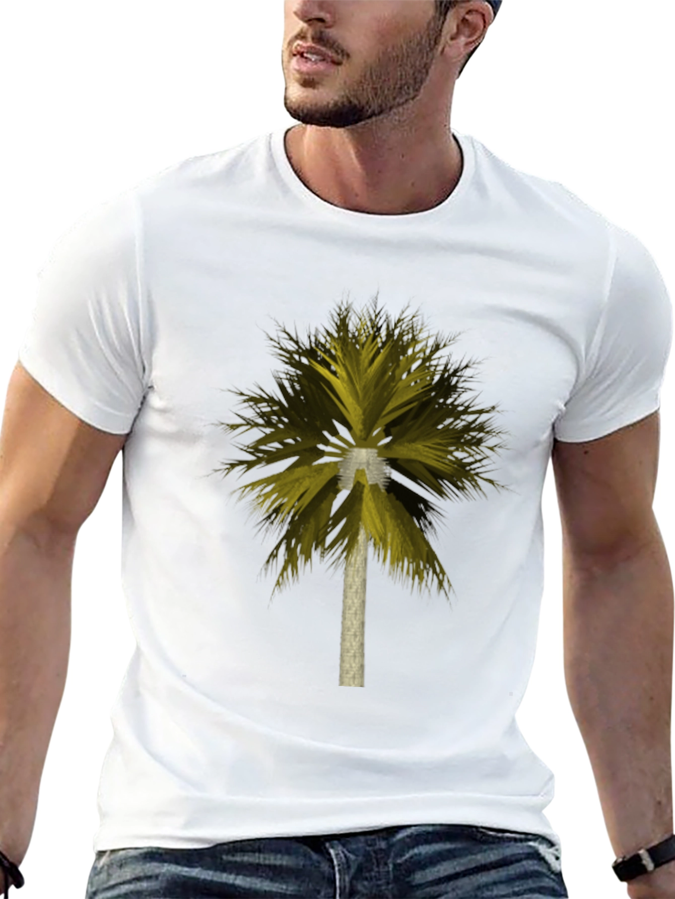 Palm Tree Graphic Tee - Tropical Island Vibes