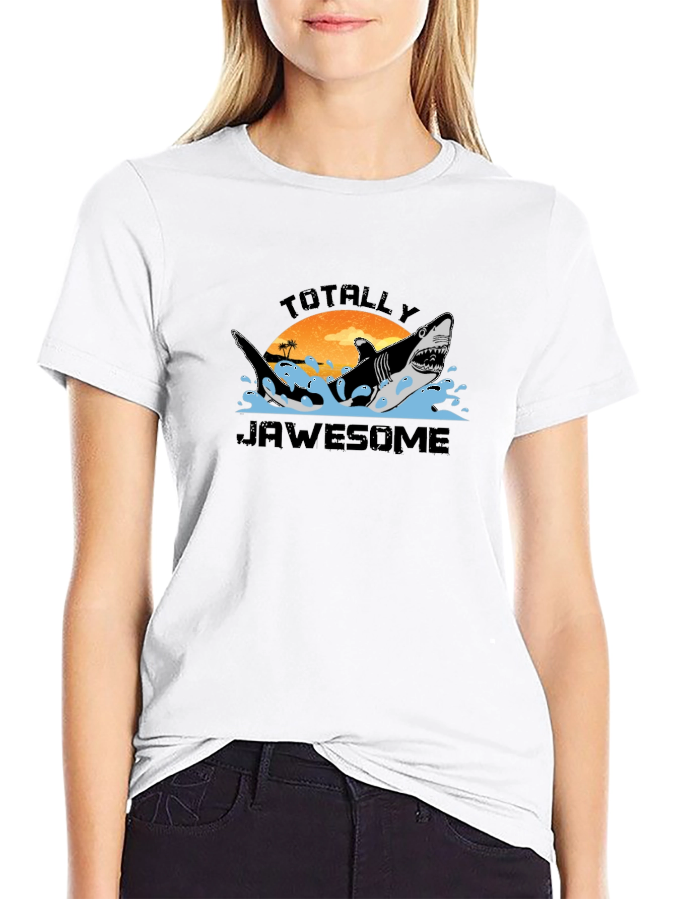 Totally Jawsome Shark Graphic T-Shirt