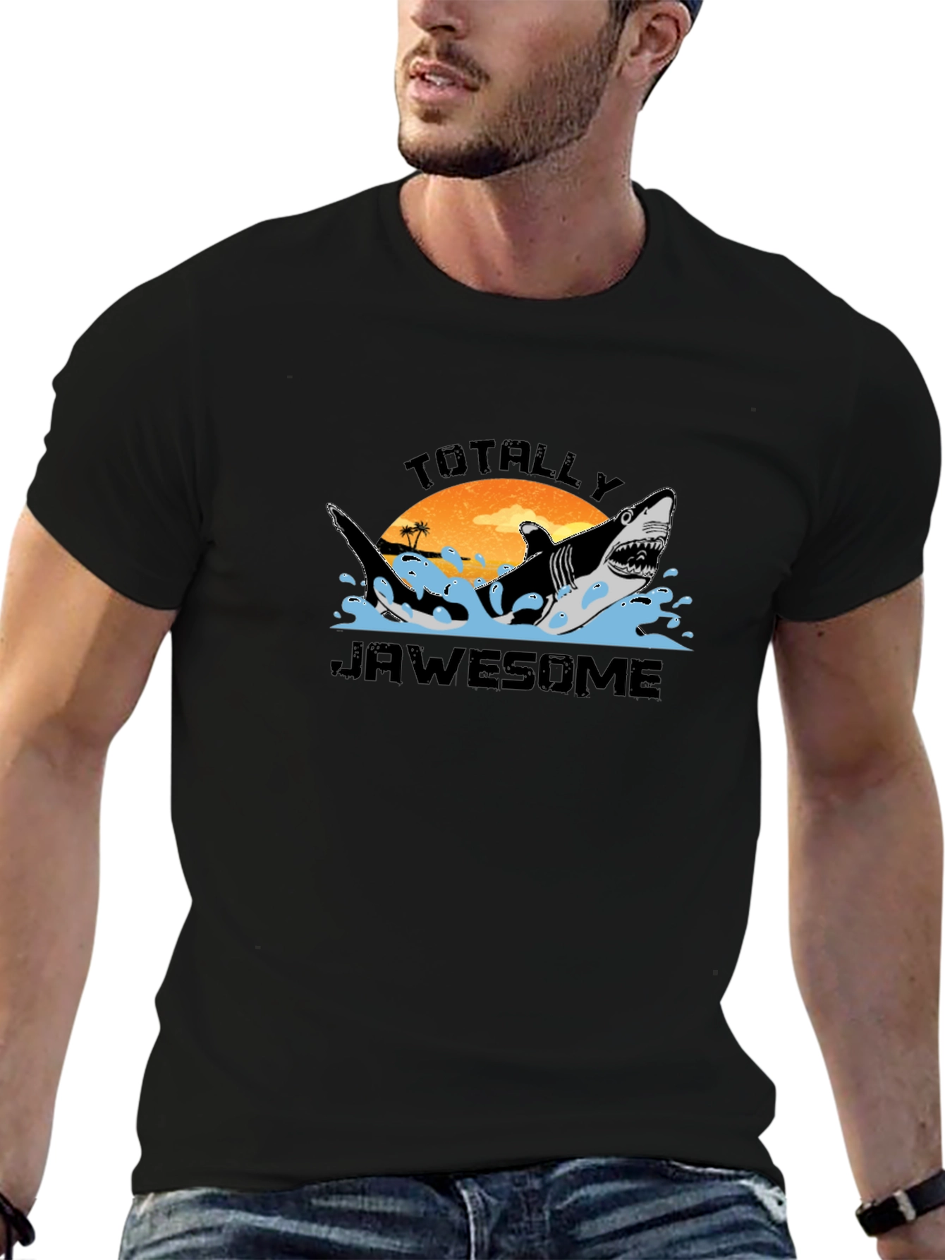 Totally Jawsome Shark Graphic T-Shirt