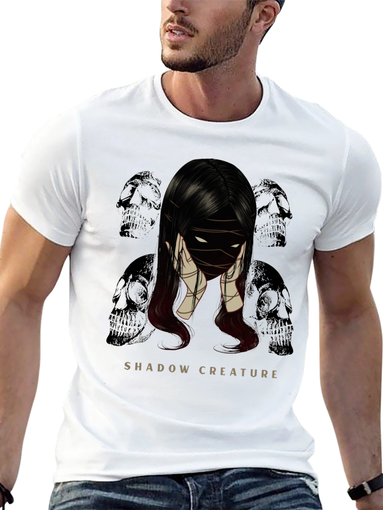 Shadow Creature Graphic T-Shirt