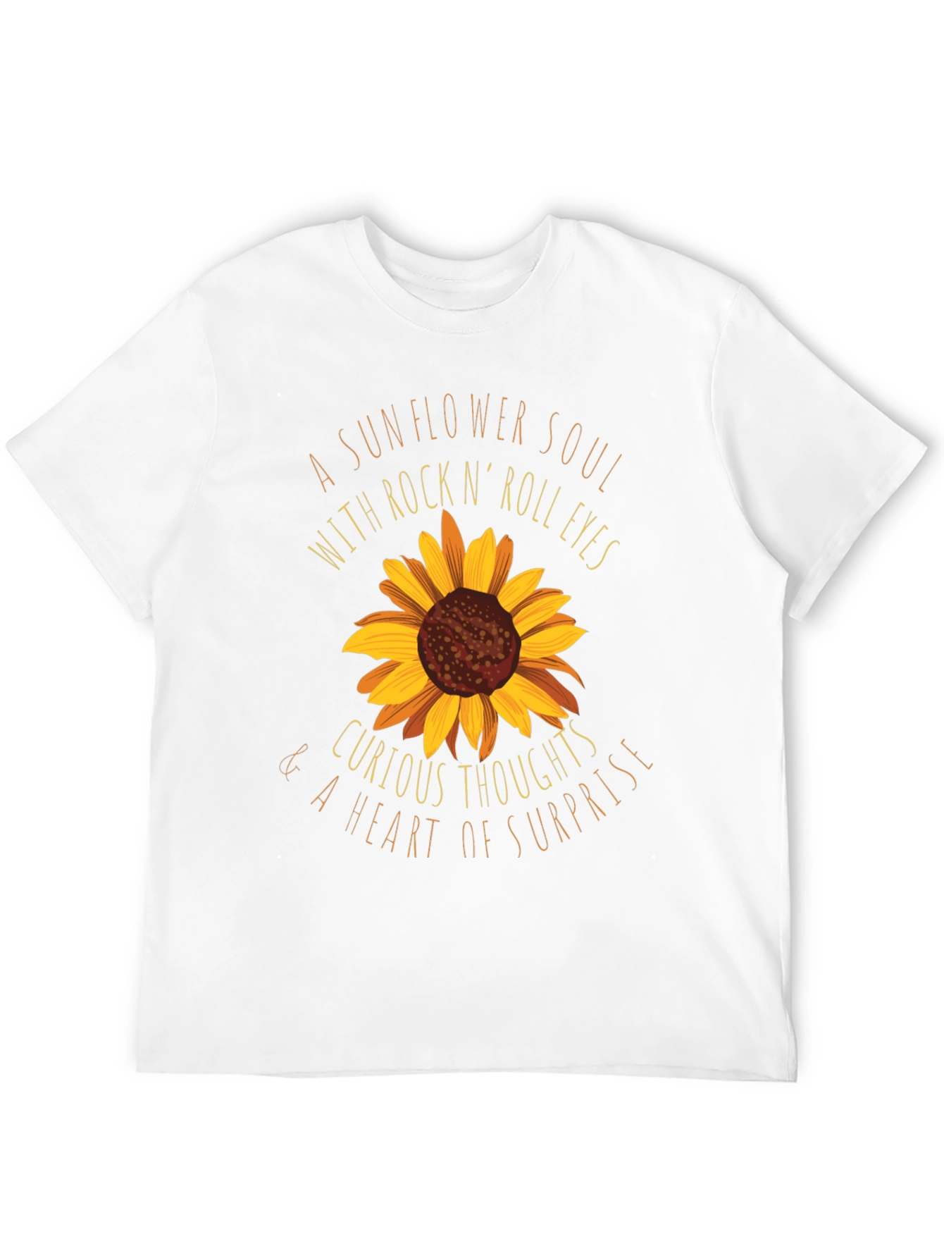 Sunflower Soul Rock n Roll Graphic T-Shirt