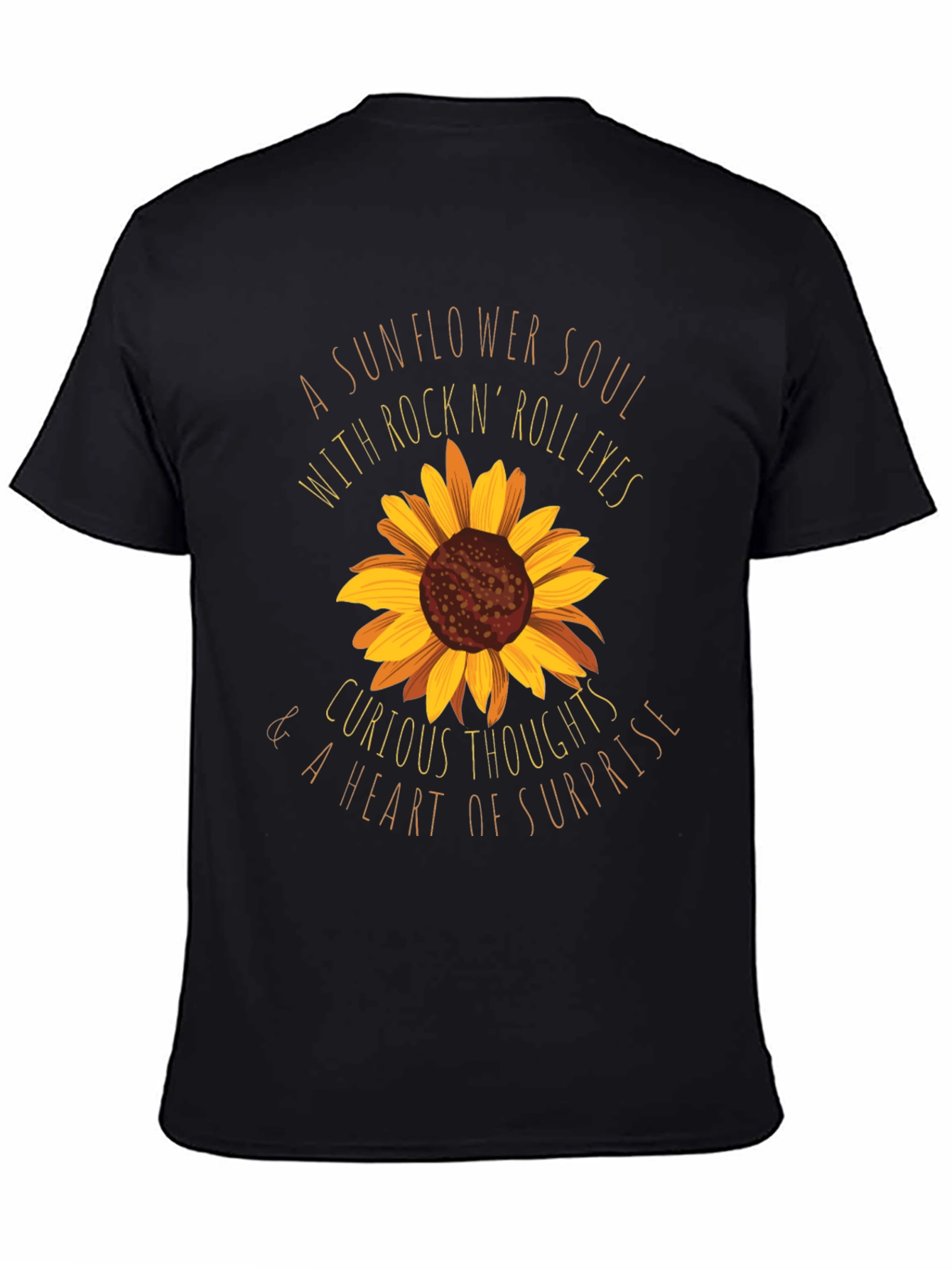 Sunflower Soul Rock n Roll Graphic T-Shirt