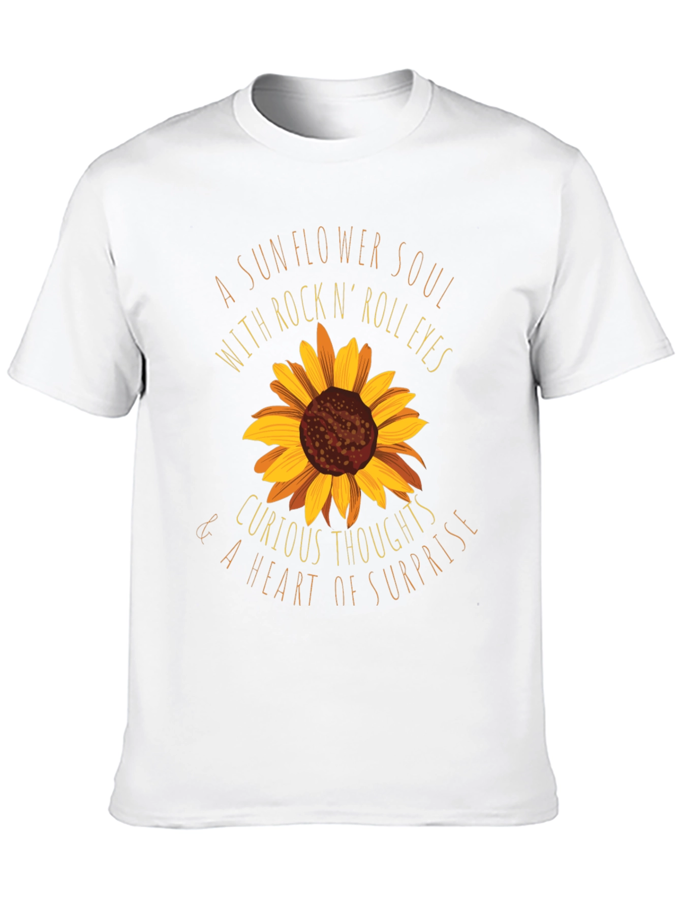 Sunflower Soul Rock n Roll Graphic T-Shirt