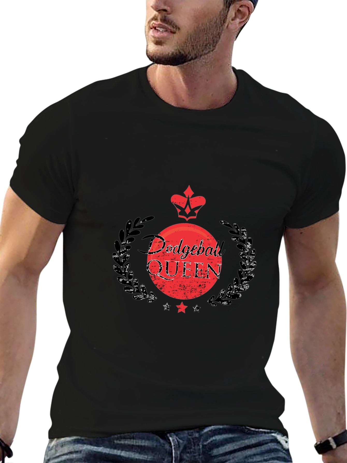 Dodgeball Queen Black T-Shirt
