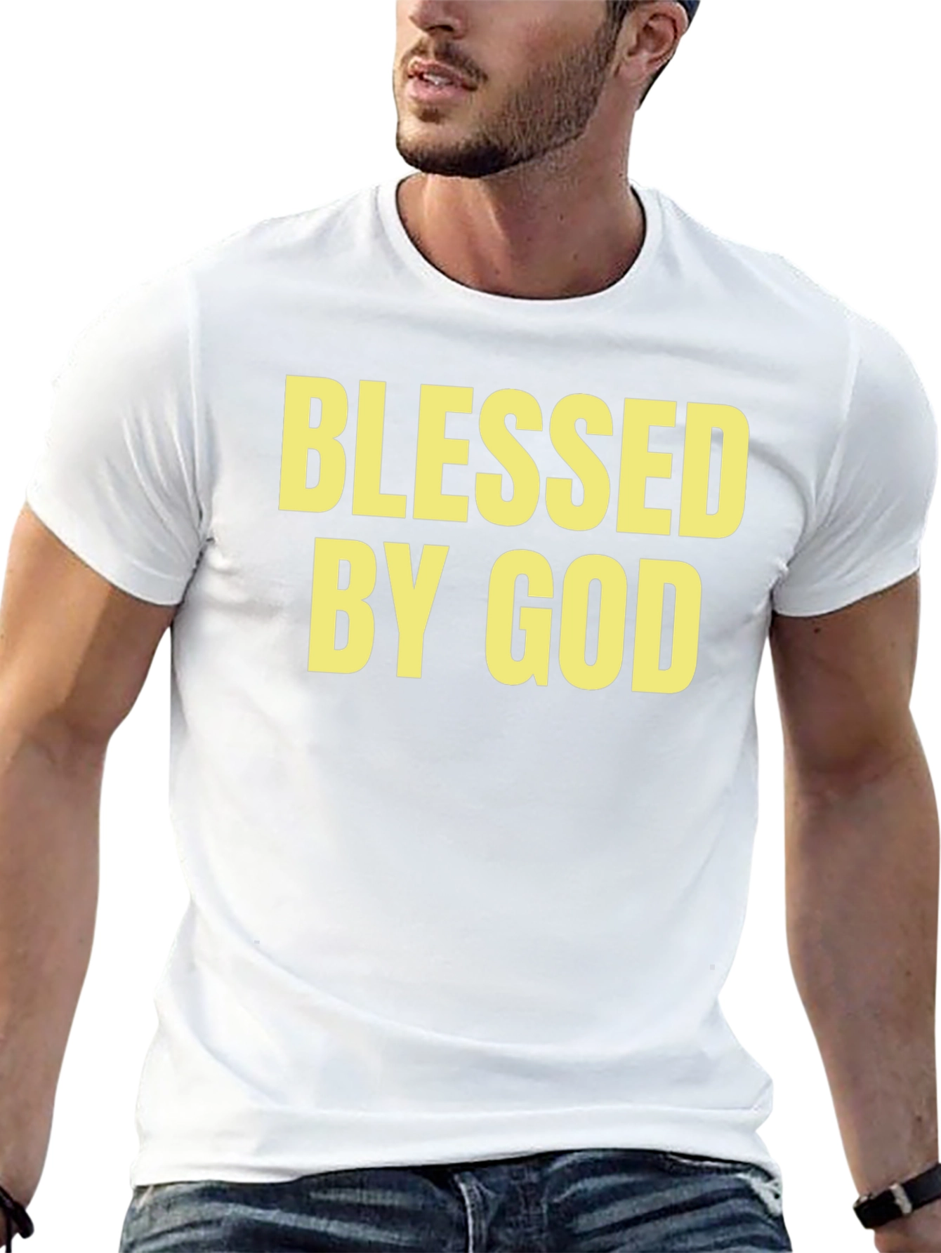Blessed by God Black Graphic Tee