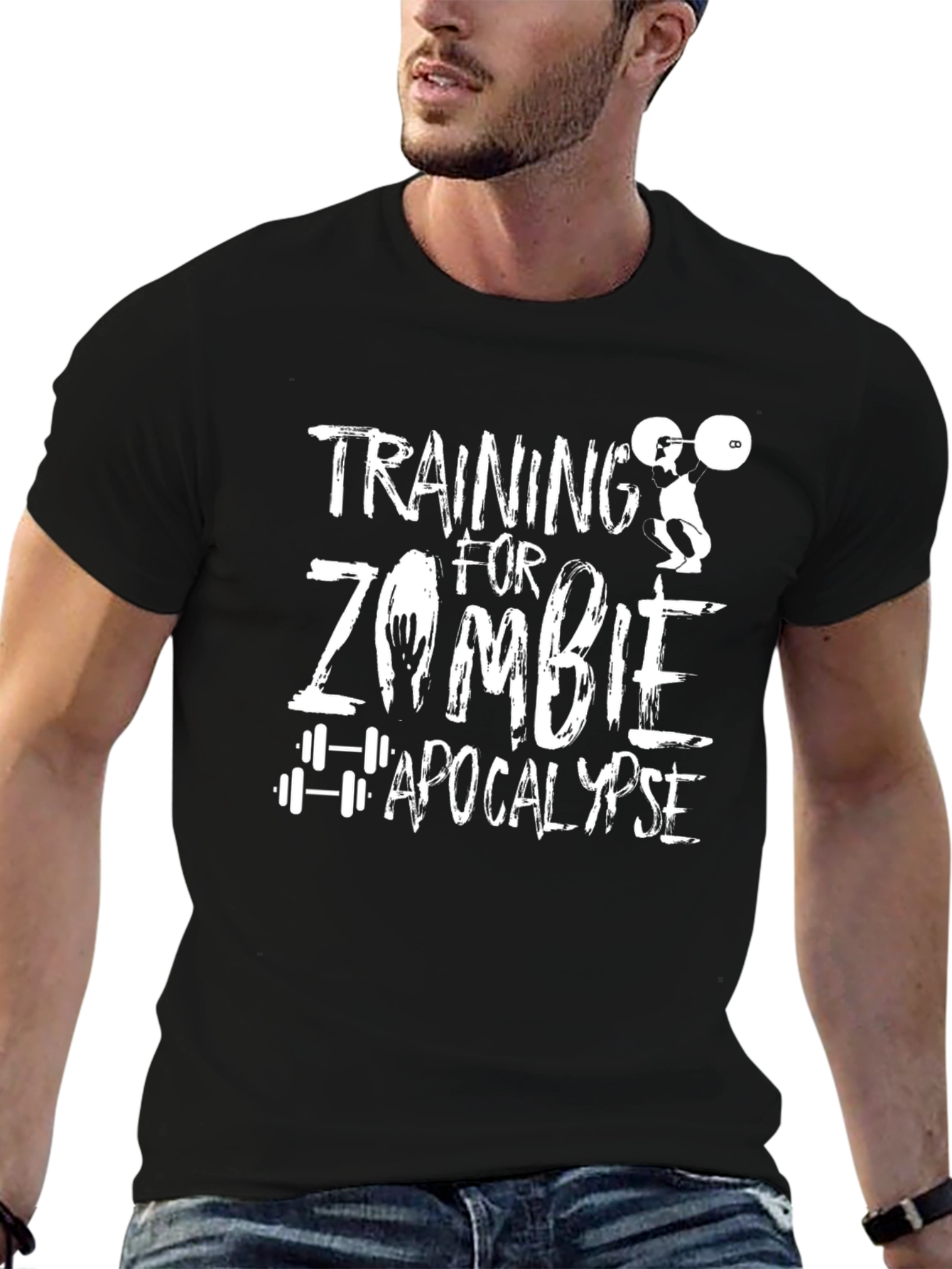 Zombie Apocalypse Training Graphic T-Shirt