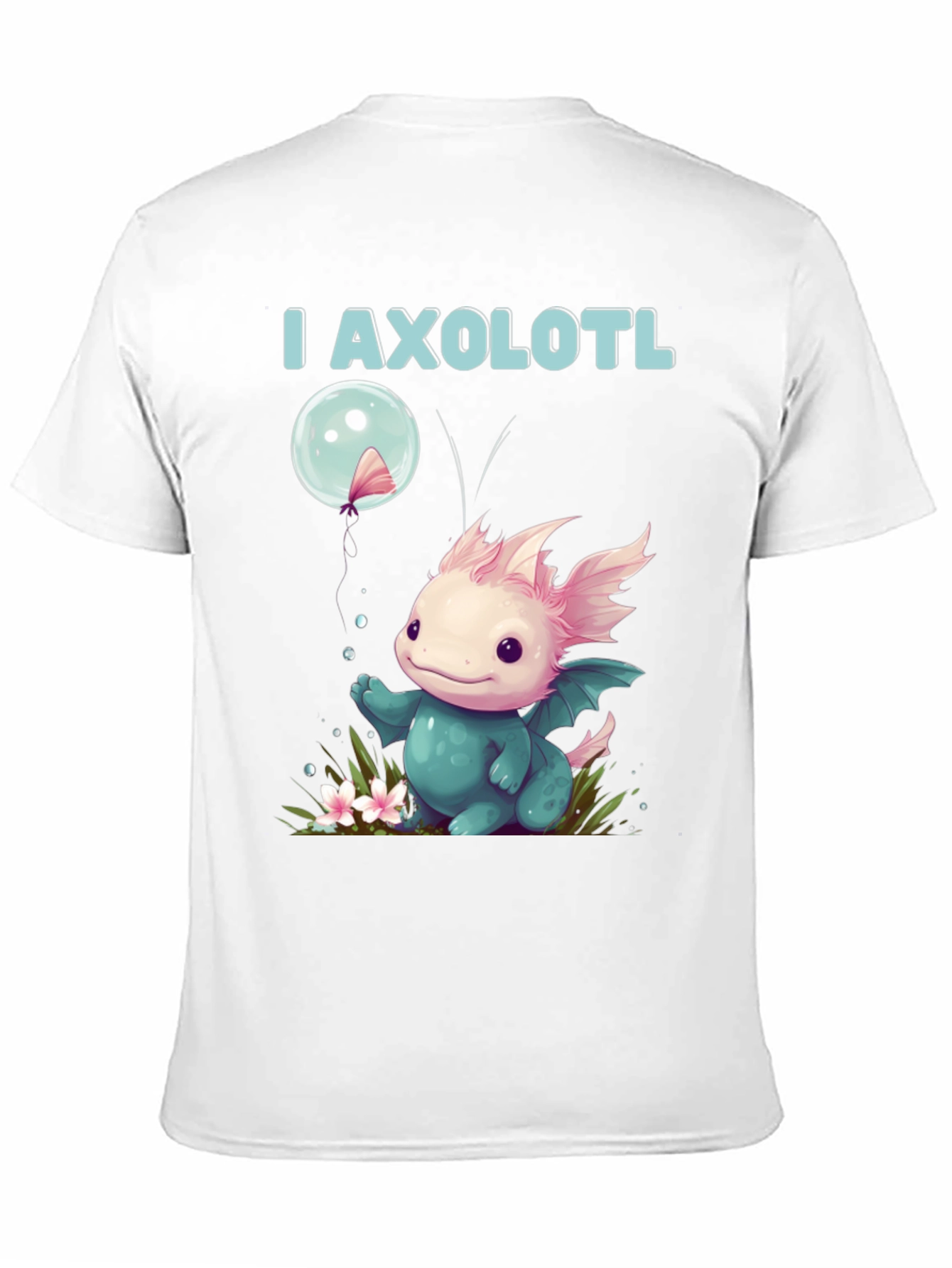 Cute Axolotl Cartoon Graphic T-Shirt