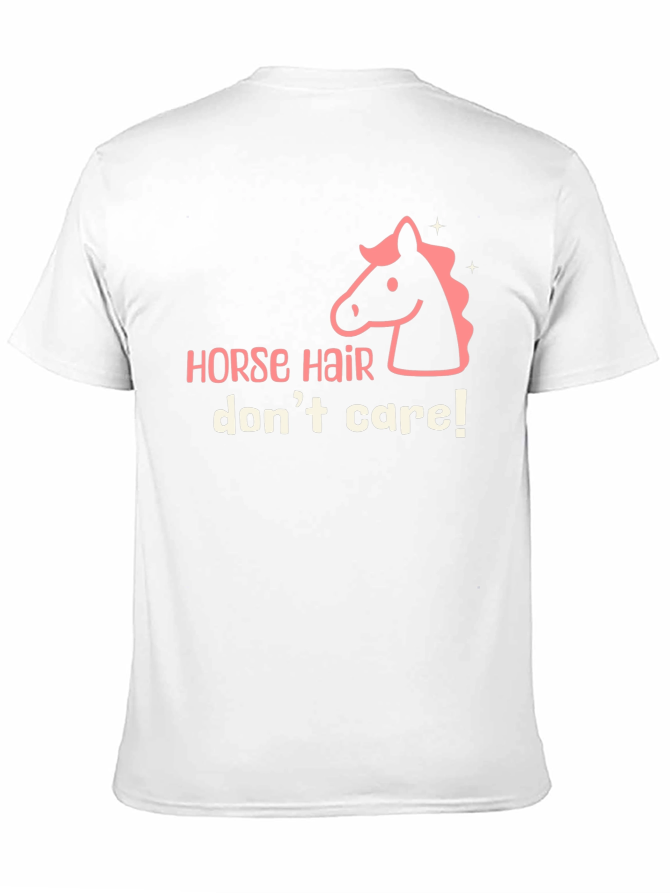Horse Hair Dont Care Graphic Tee - Black