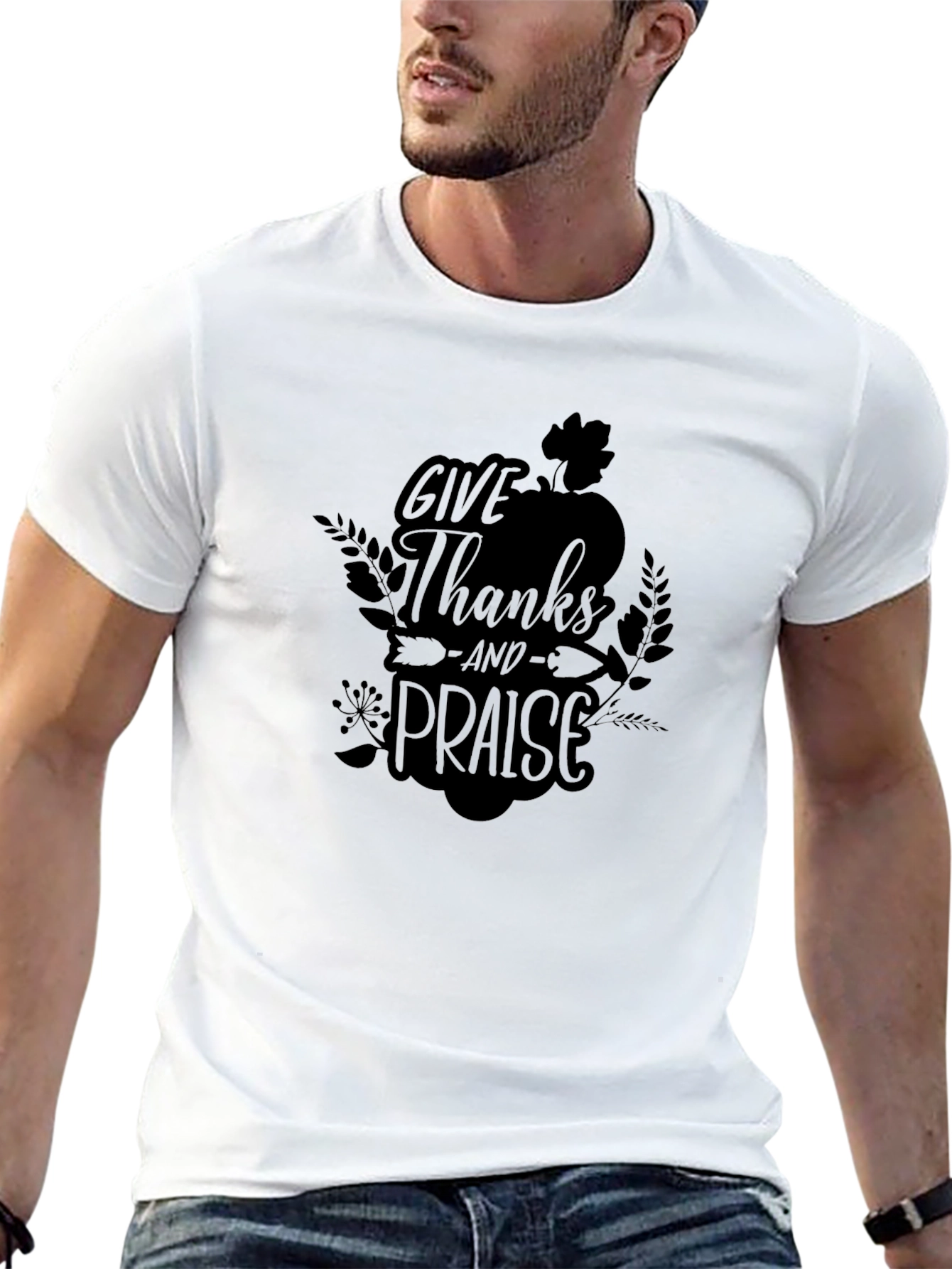 Give Thanks and Praise Black T-Shirt