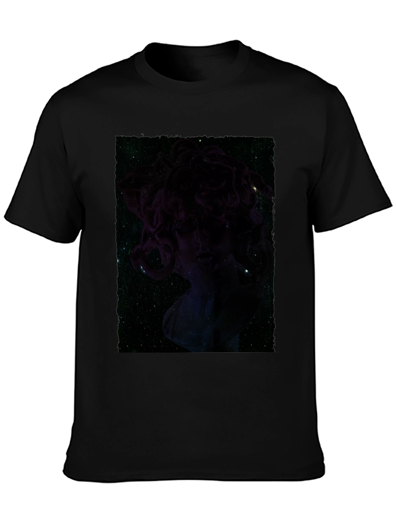 Nebula Woman Graphic Black T-Shirt