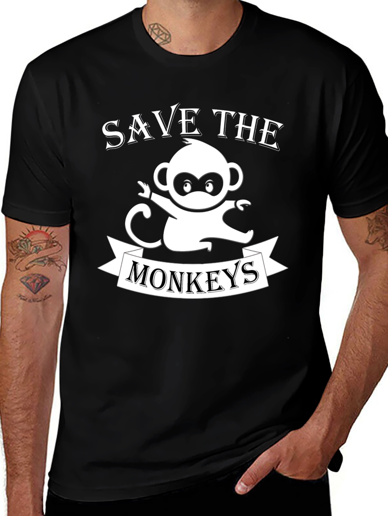 Save The Monkeys Graphic Tee