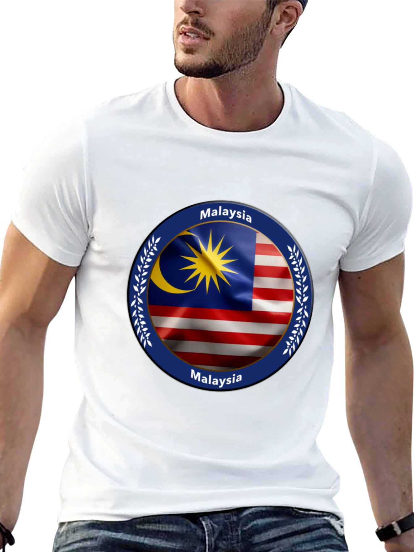 Malaysia Flag Graphic T-Shirt