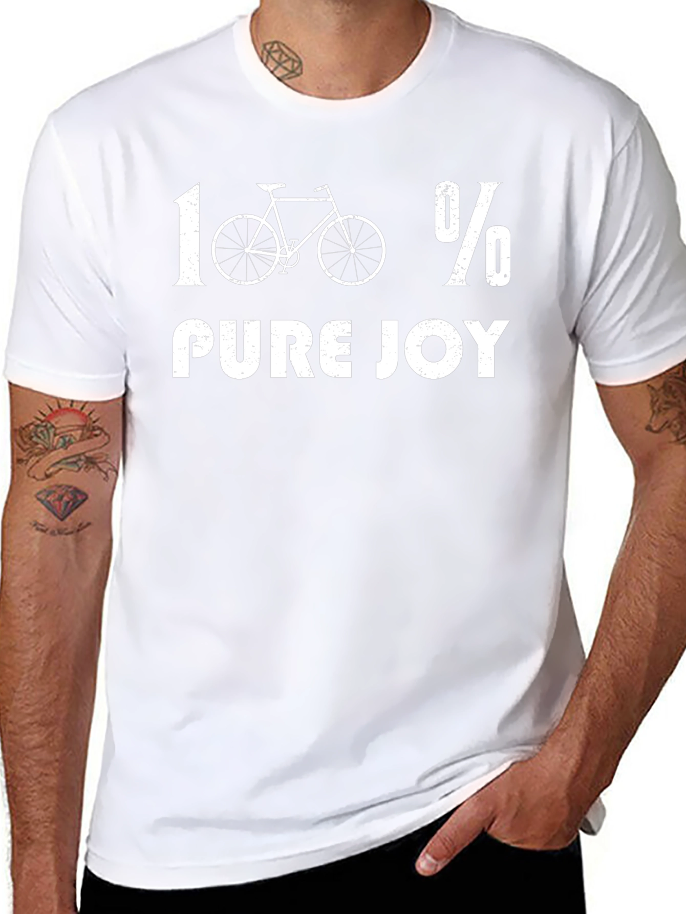 100% Pure Joy Cycling T-Shirt | Bike Lover Tee