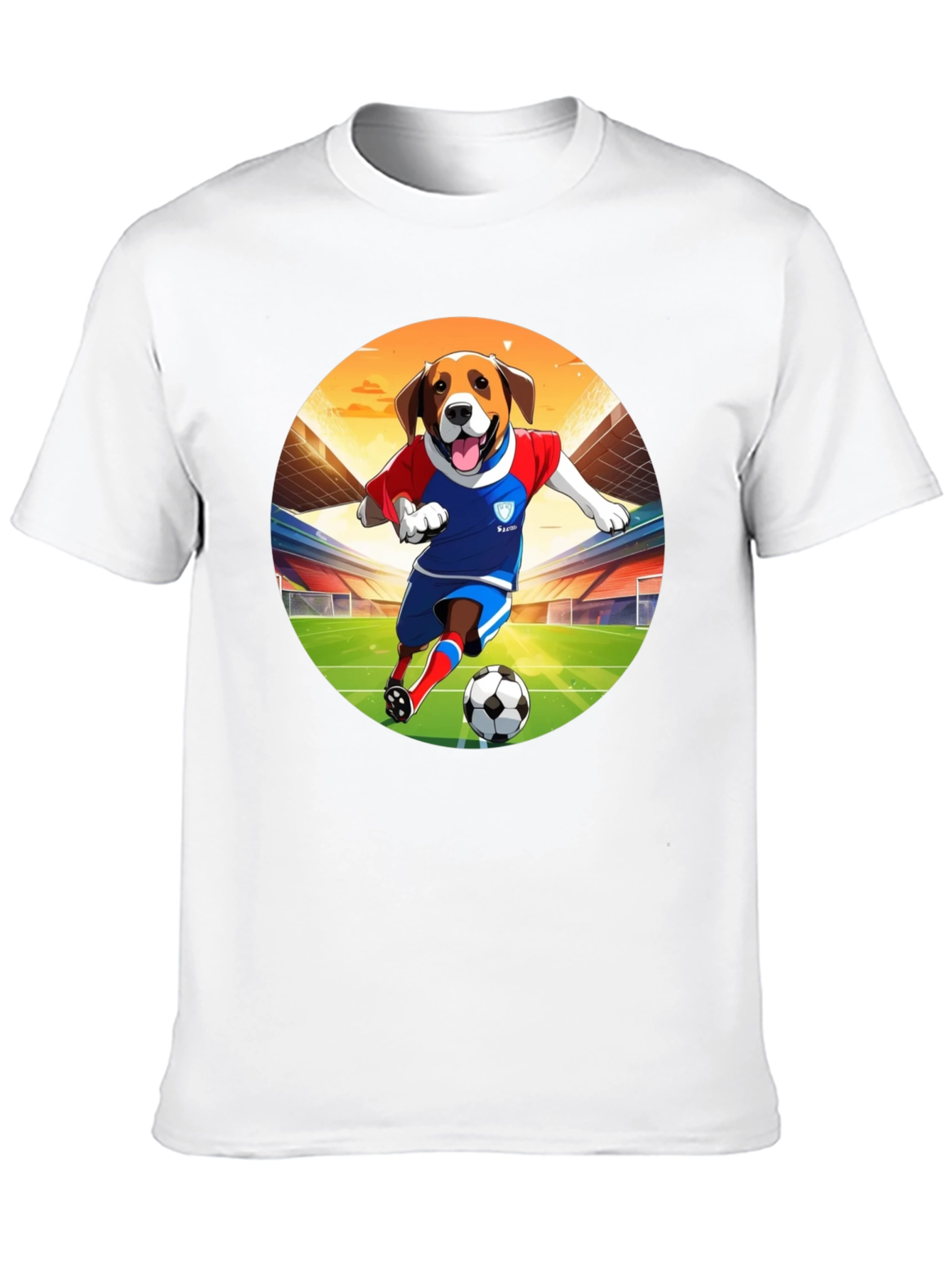 Dog Soccer T-Shirt - Unisex Black Tee