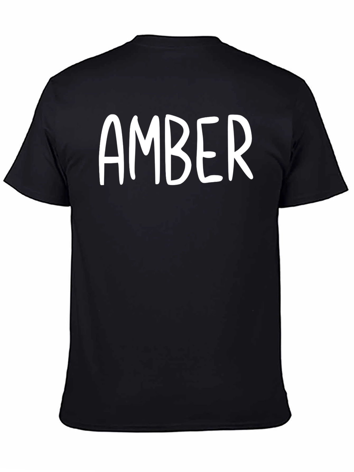 Personalized Amber Black T-Shirt