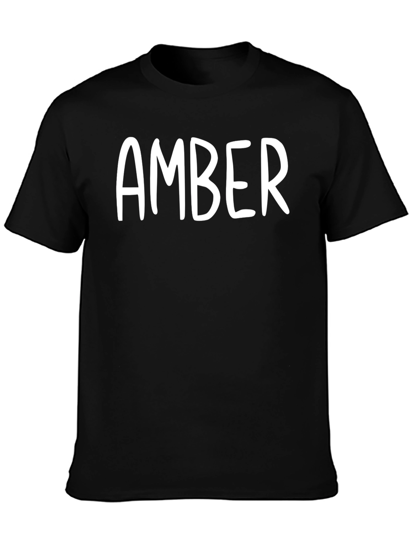 Personalized Amber Black T-Shirt