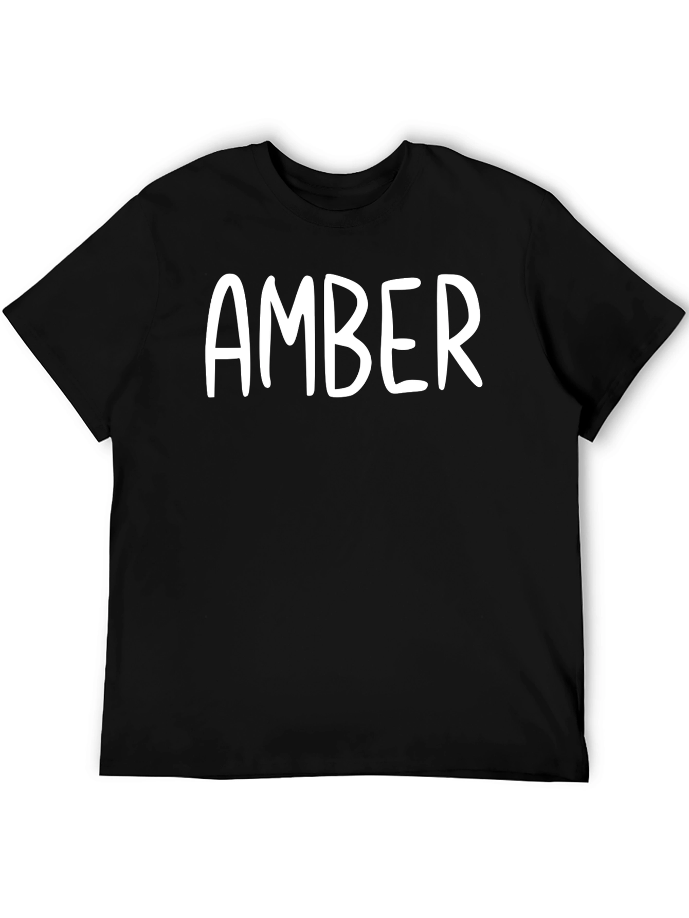 Personalized Amber Black T-Shirt