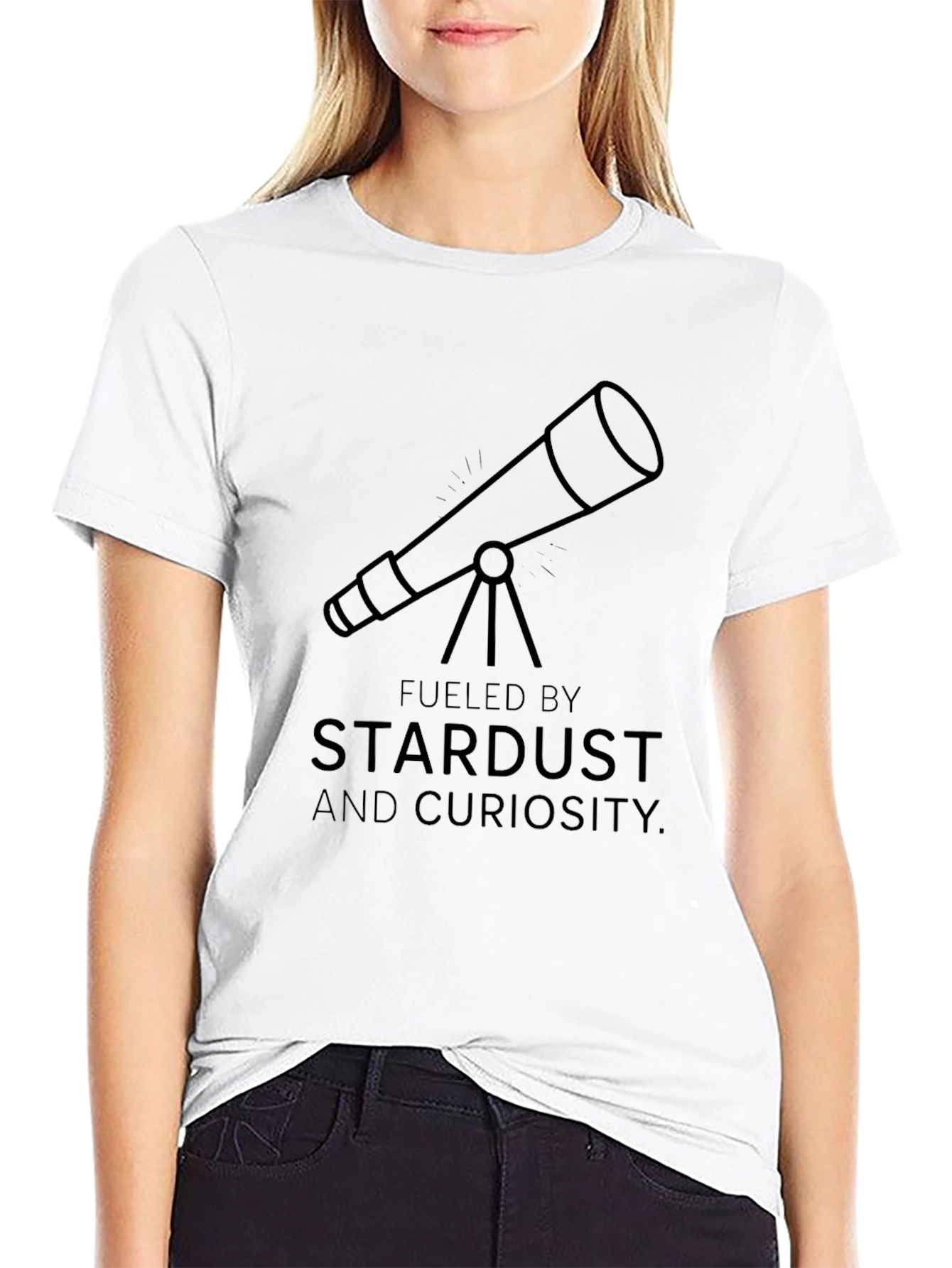 Stardust & Curiosity Telescope Graphic Tee