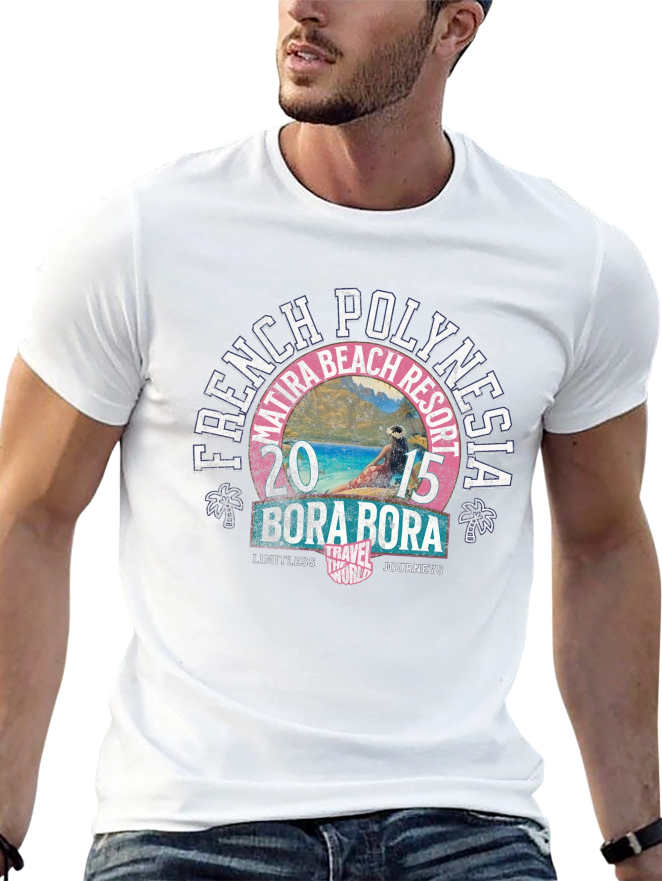 French Polynesia Bora Bora 2015 Black T-Shirt