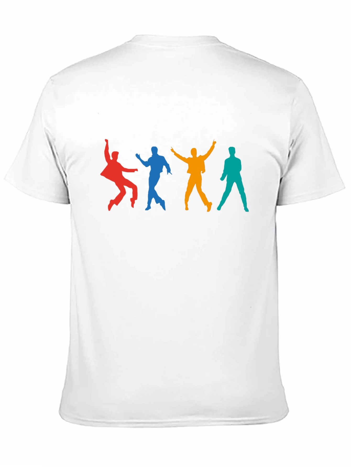 Retro Dance Silhouette Graphic Tee - Black