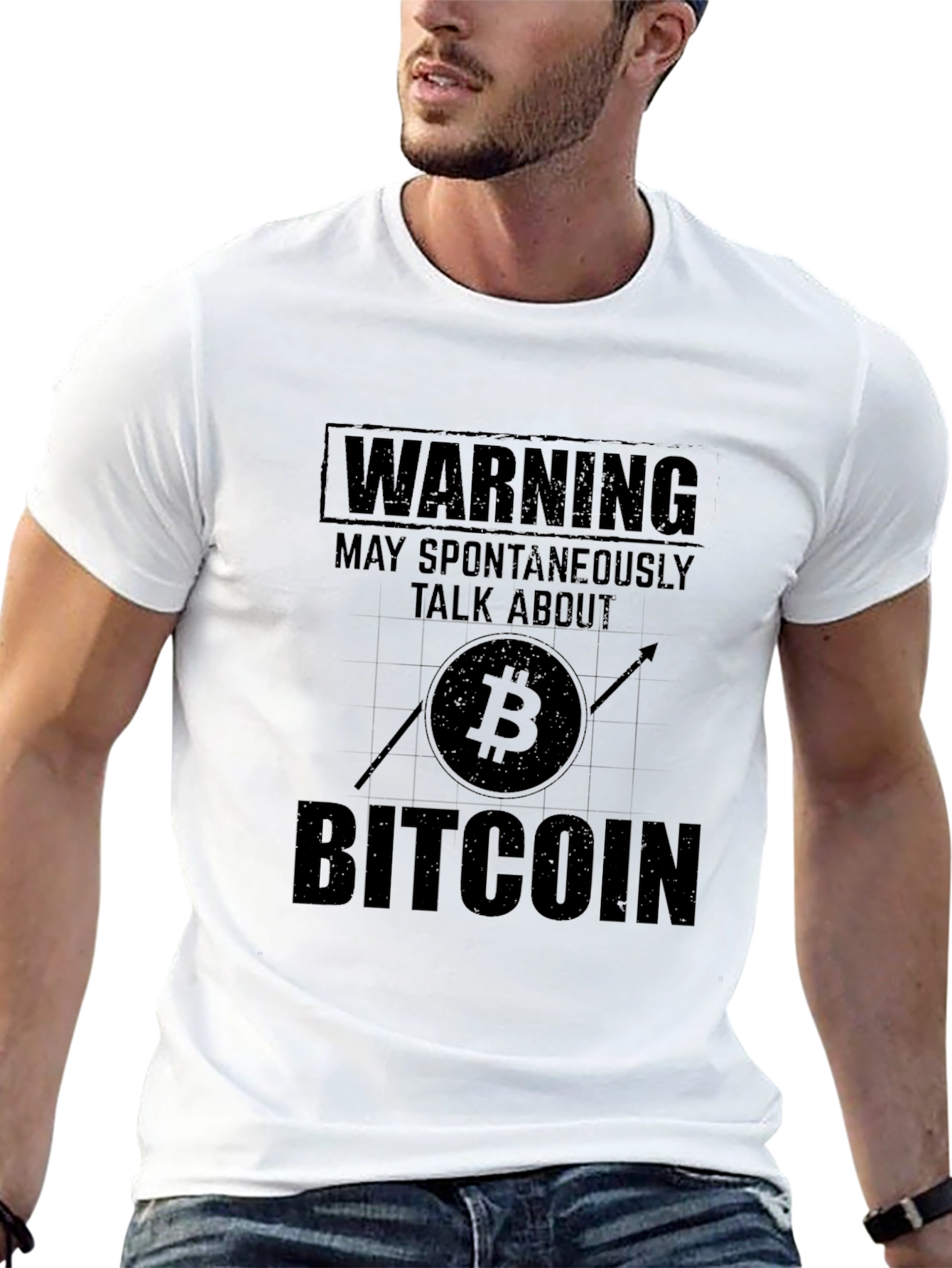 Bitcoin Warning T-Shirt - Crypto Currency Tee