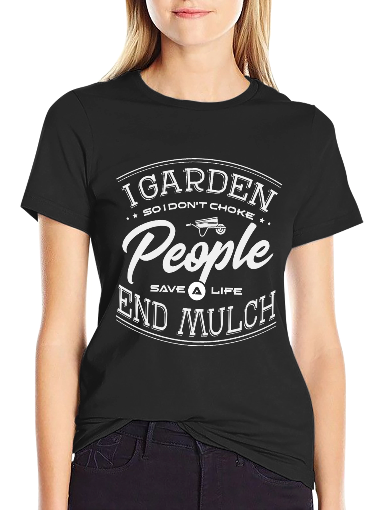 I Garden So I Dont Choke People Funny T-Shirt