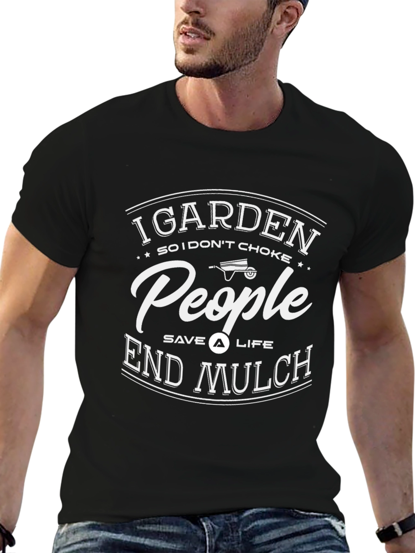 I Garden So I Dont Choke People Funny T-Shirt