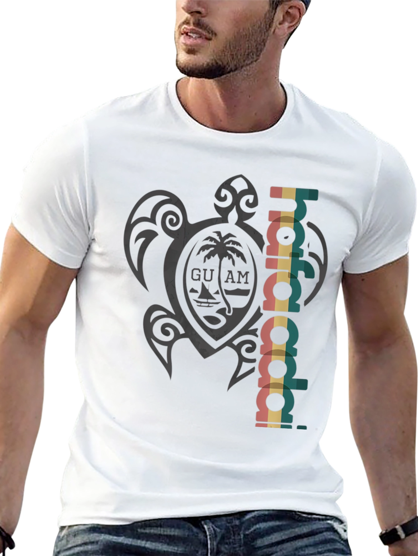 Guam Hafa Adai Turtle Tee - Island Style