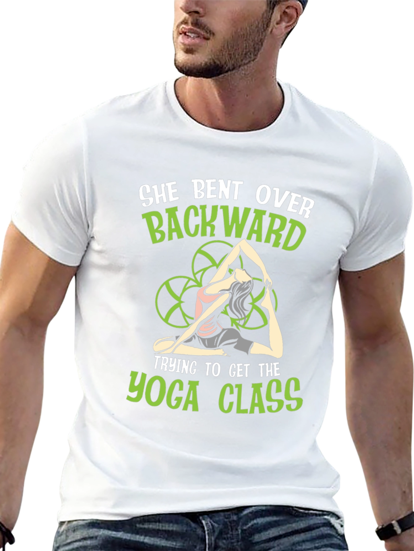 Yoga Class T-Shirt - She Bent Over Backward