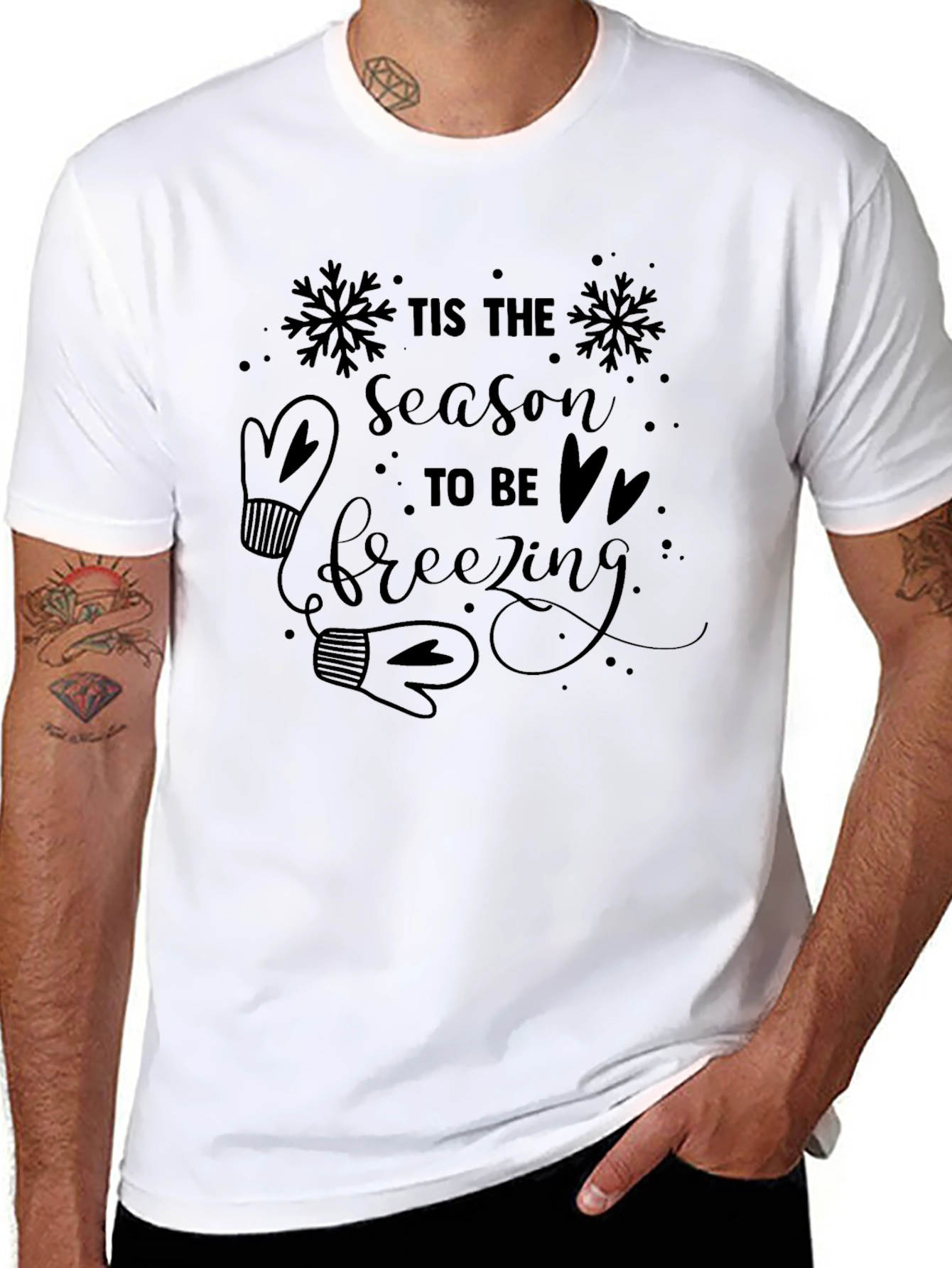 Tis The Season to be Freezing Graphic Tee