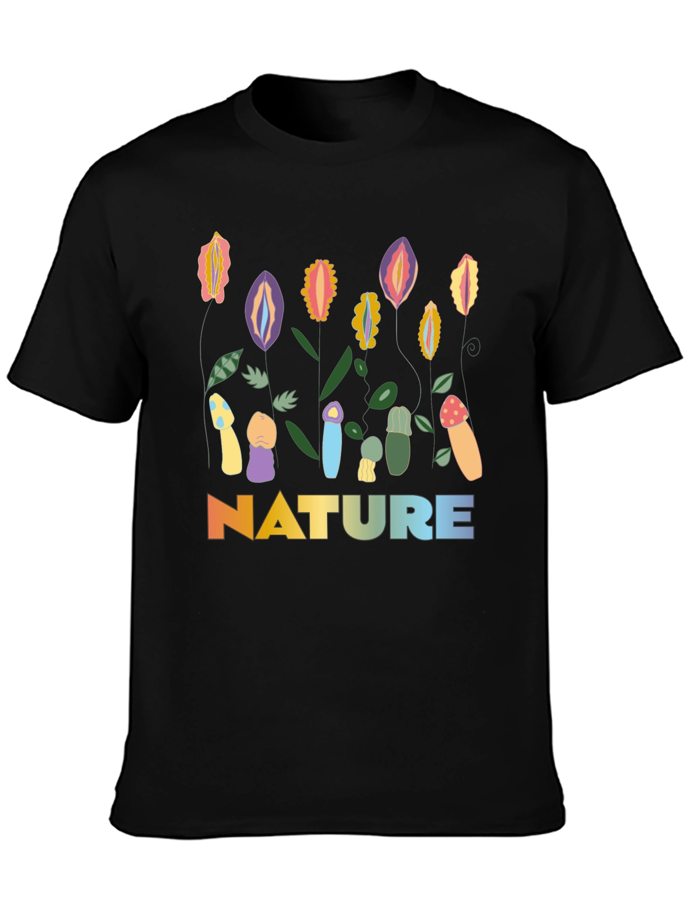 Nature Graphic T-Shirt: Adult Humor Tee