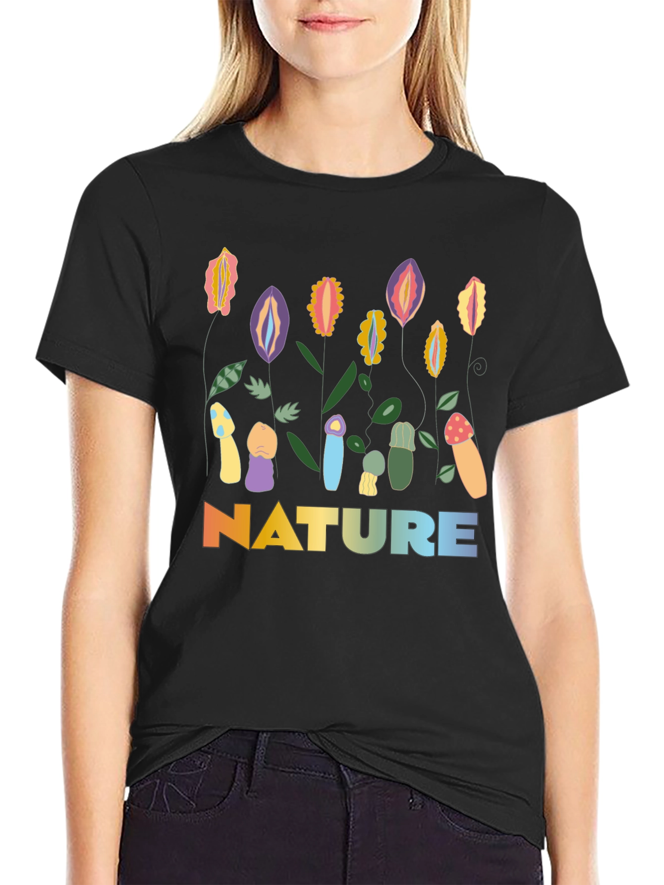 Nature Graphic T-Shirt: Adult Humor Tee