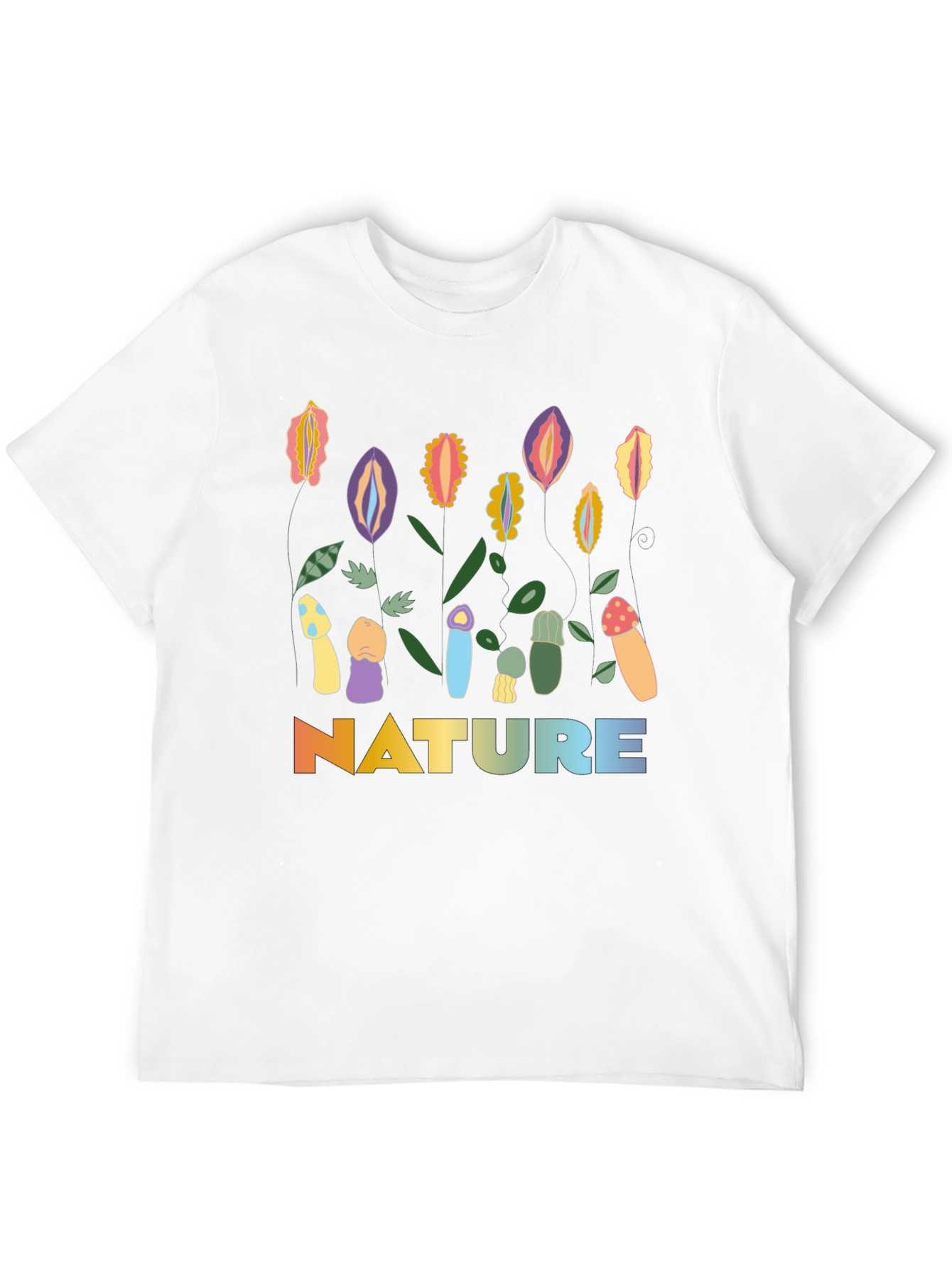 Nature Graphic T-Shirt: Adult Humor Tee