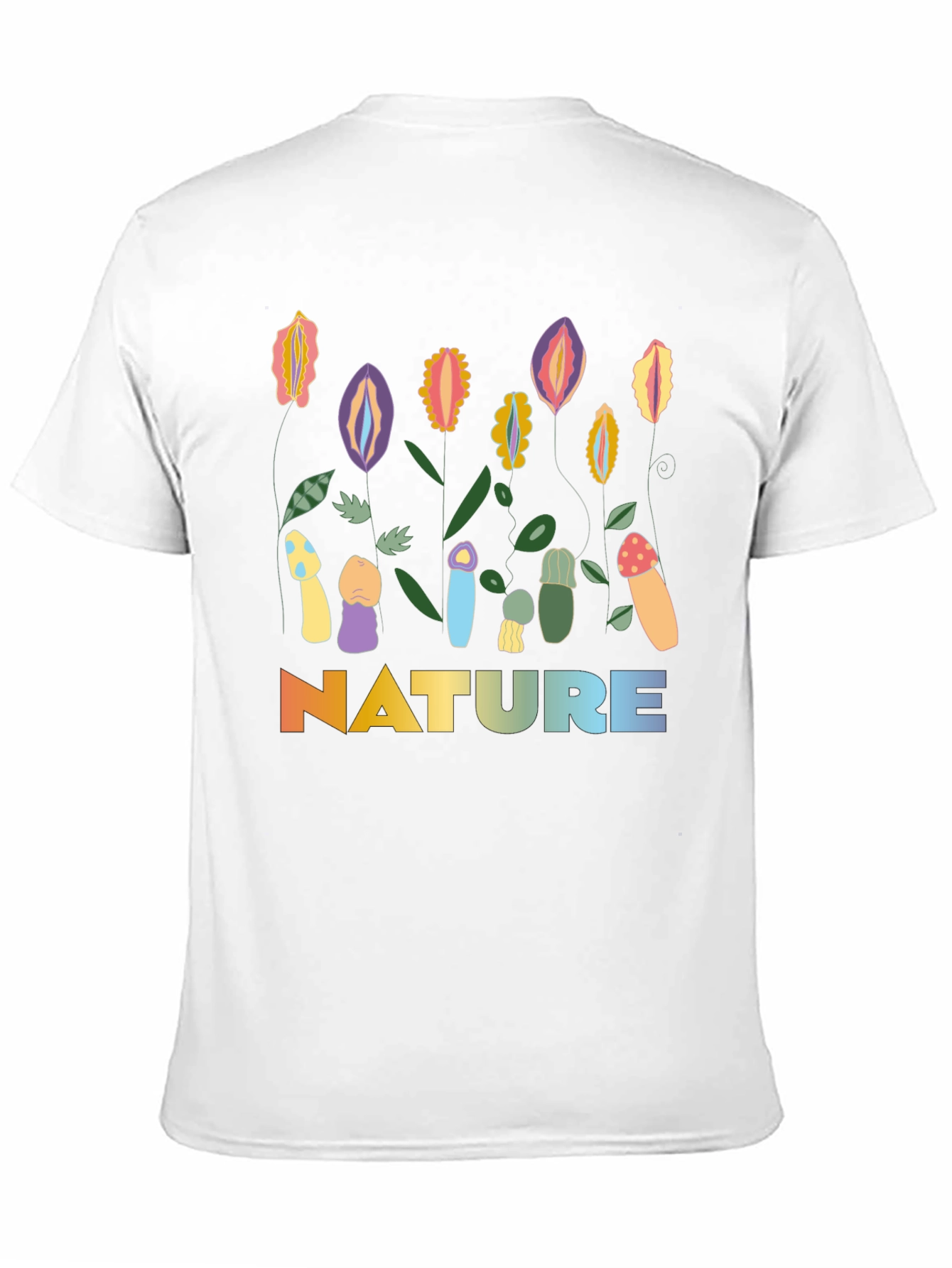 Nature Graphic T-Shirt: Adult Humor Tee