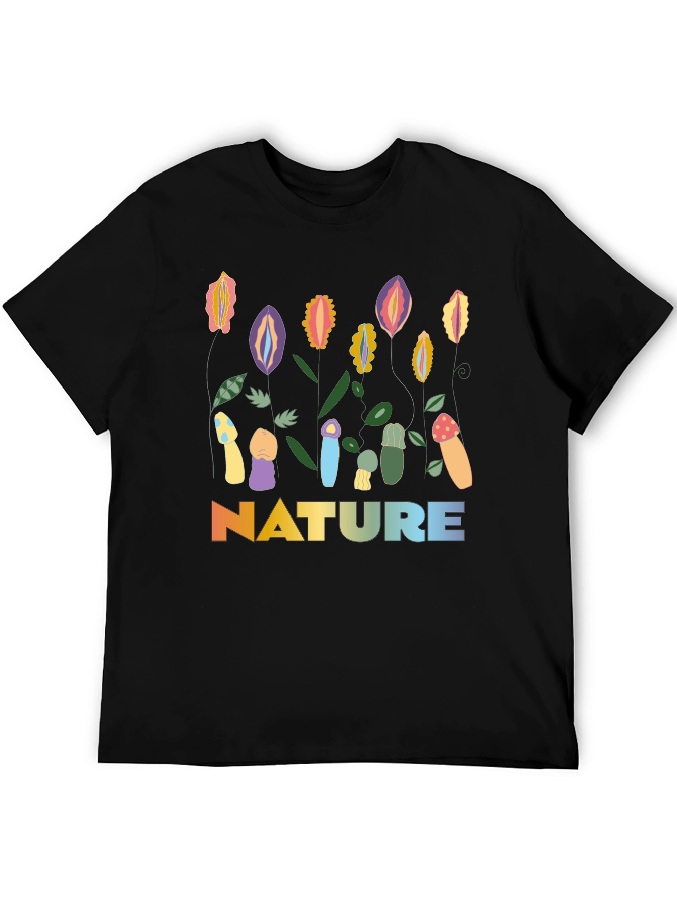 Nature Graphic T-Shirt: Adult Humor Tee