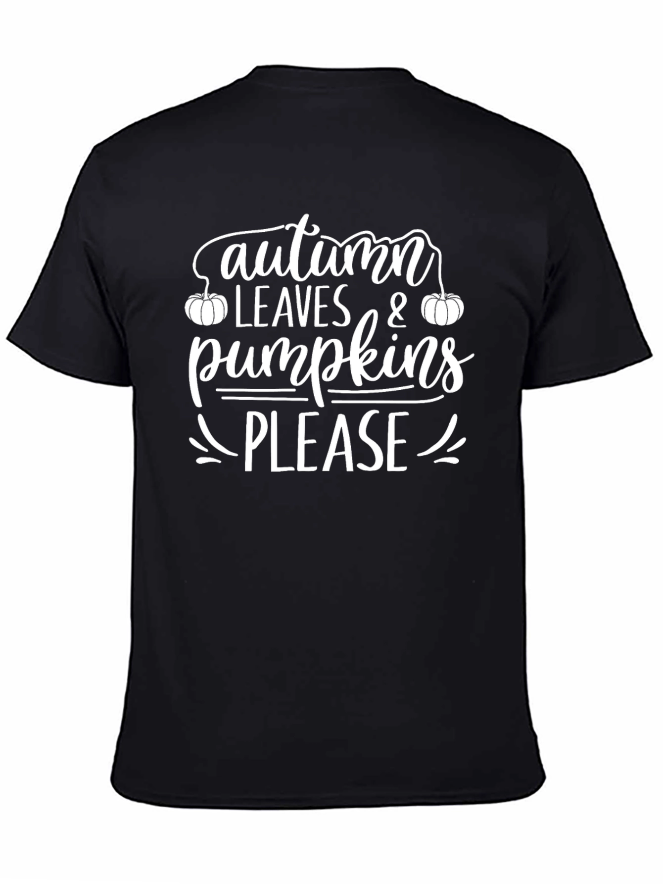 Autumn Leaves & Pumpkins Please T-Shirt