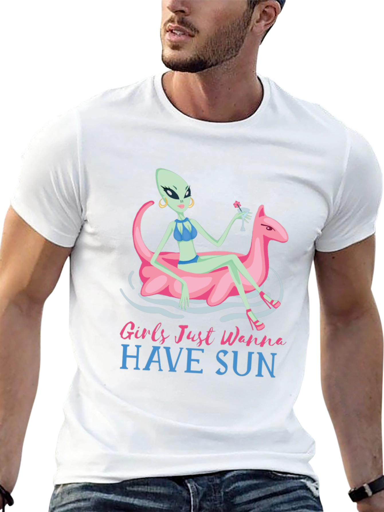 Girls Just Wanna Have Sun Alien T-Shirt