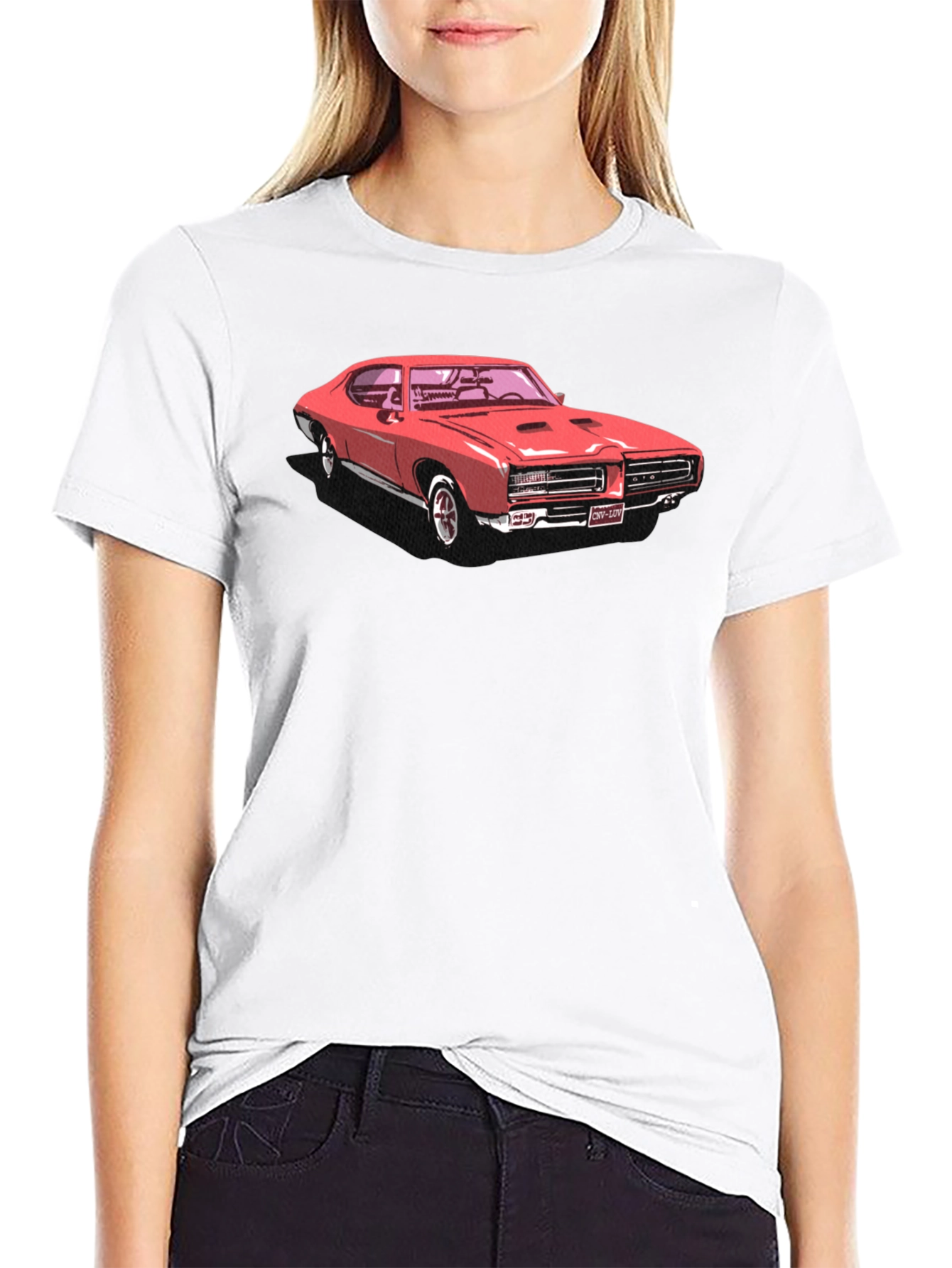 Classic Red Car Graphic T-Shirt - Retro Cool!
