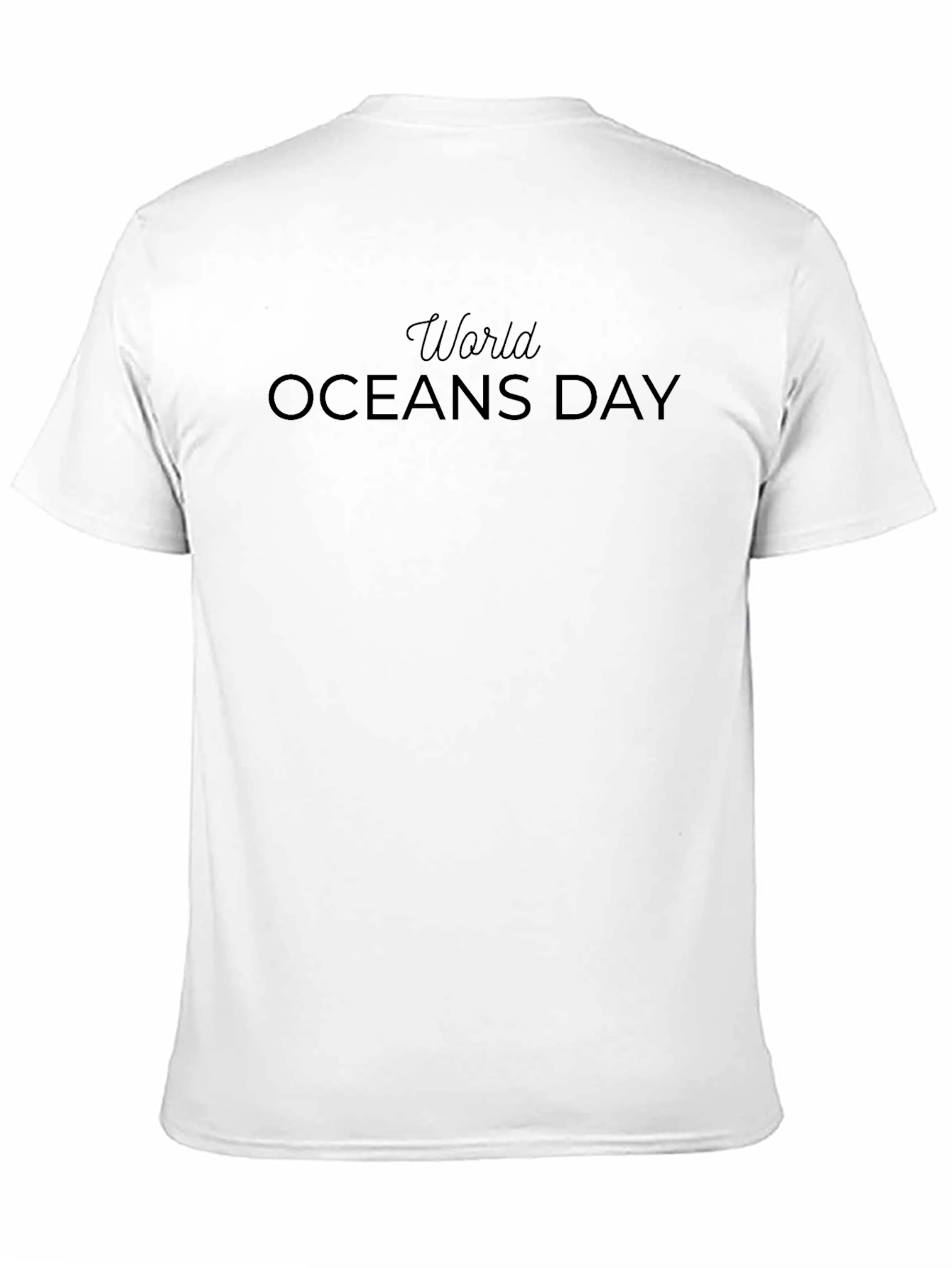 World Oceans Day Black T-Shirt