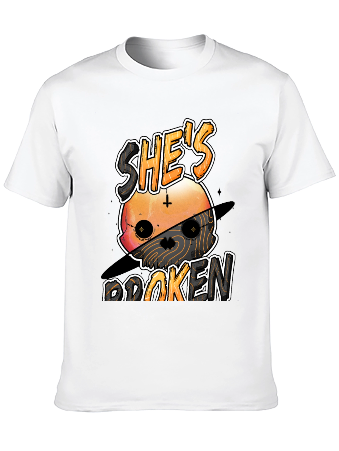 Shes Broken T-Shirt - Graphic Print