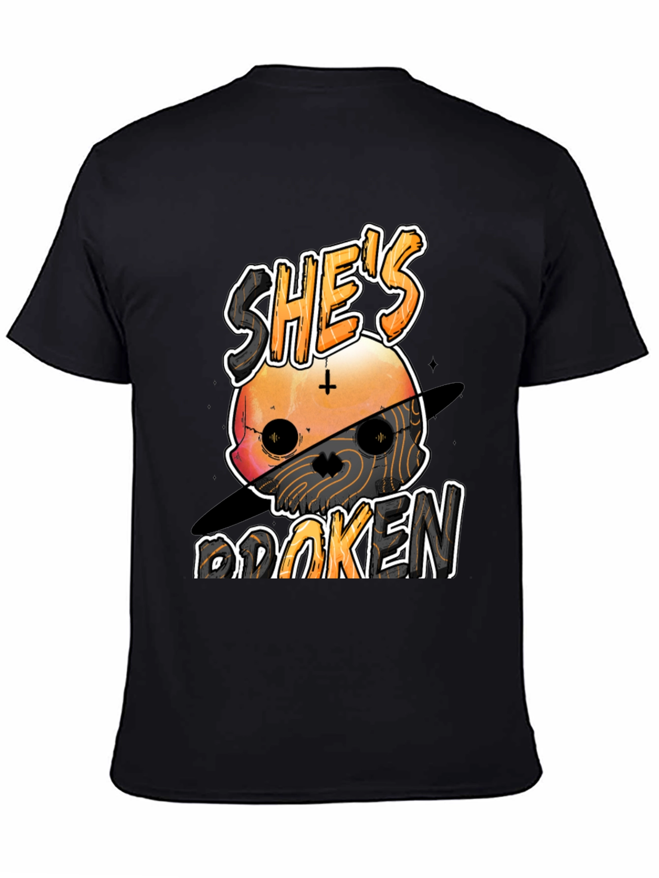 Shes Broken T-Shirt - Graphic Print